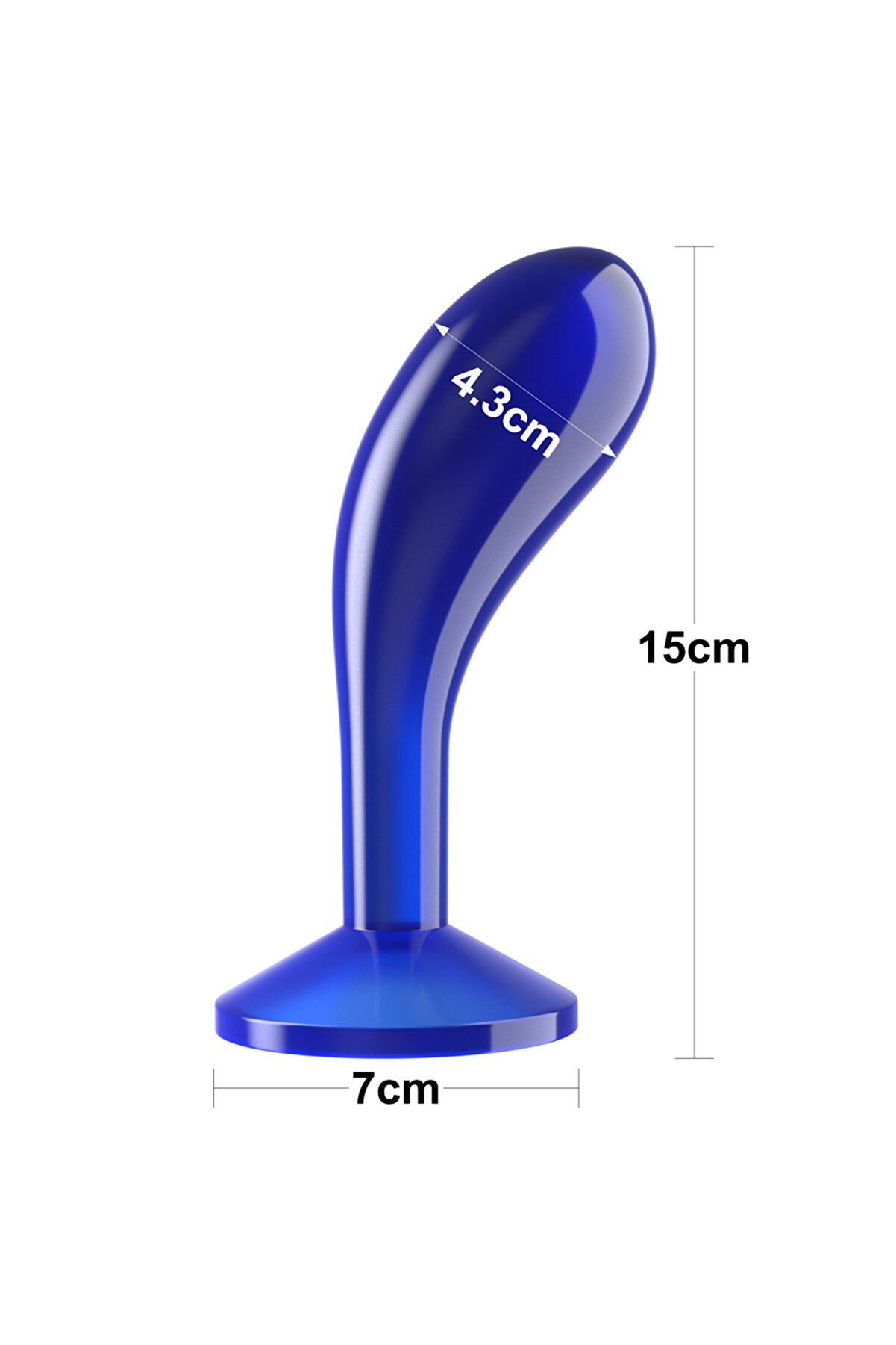 Meyrabest Lovetoy Flawless Clear Prostate Plug 6.0   Blue Butt Plug