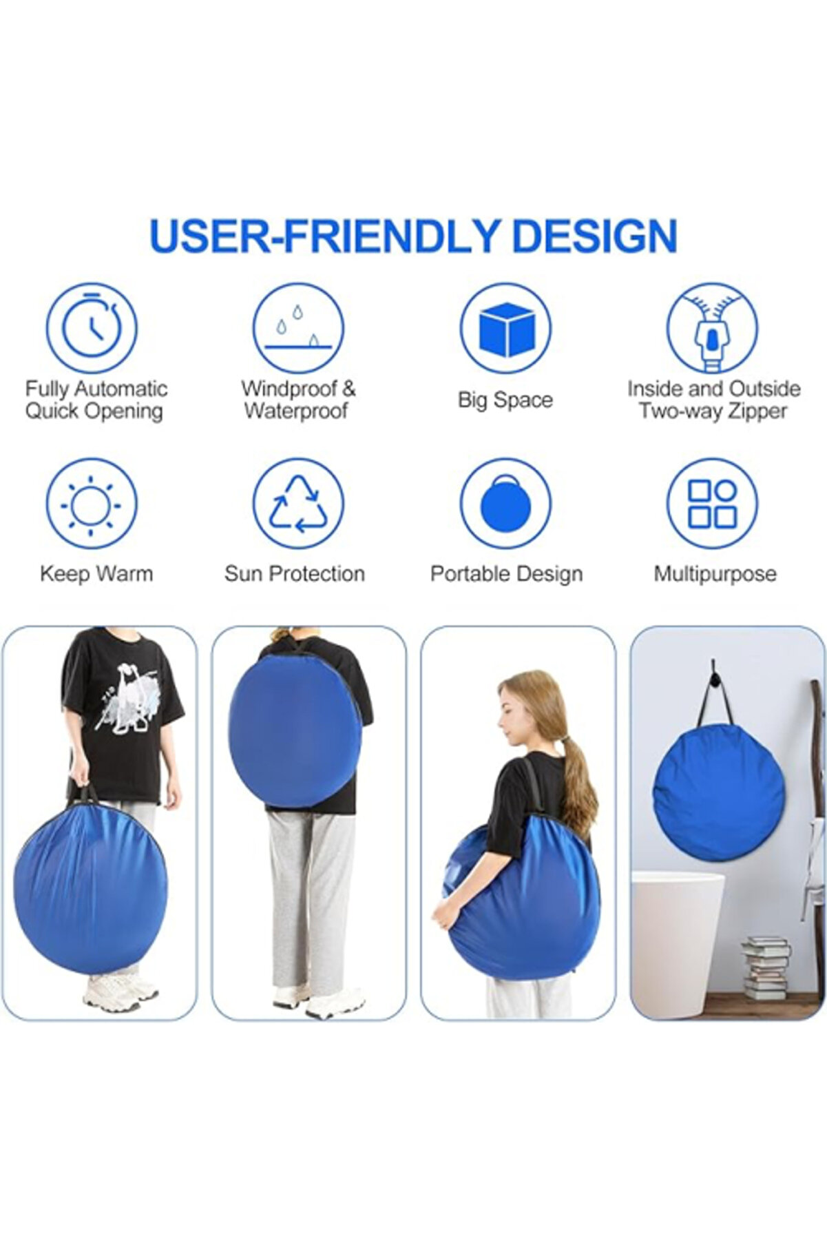 Otomati̇k Kamp Gi̇yi̇nme Çadırı