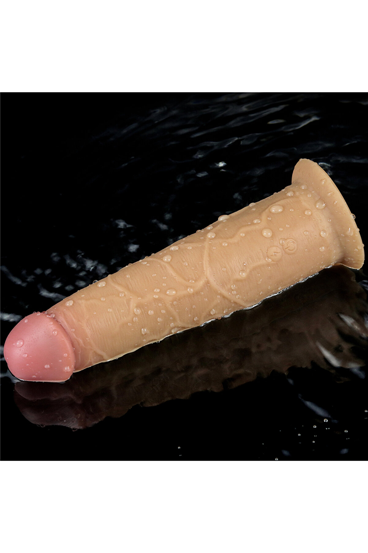 Meyrabest &Ccedil;i̇ft Katmanlı Plati̇n Si̇li̇kon Rotator Hareketli̇ Ti̇treşi̇mli̇ Uzaktan Kumandalı Di̇ldo