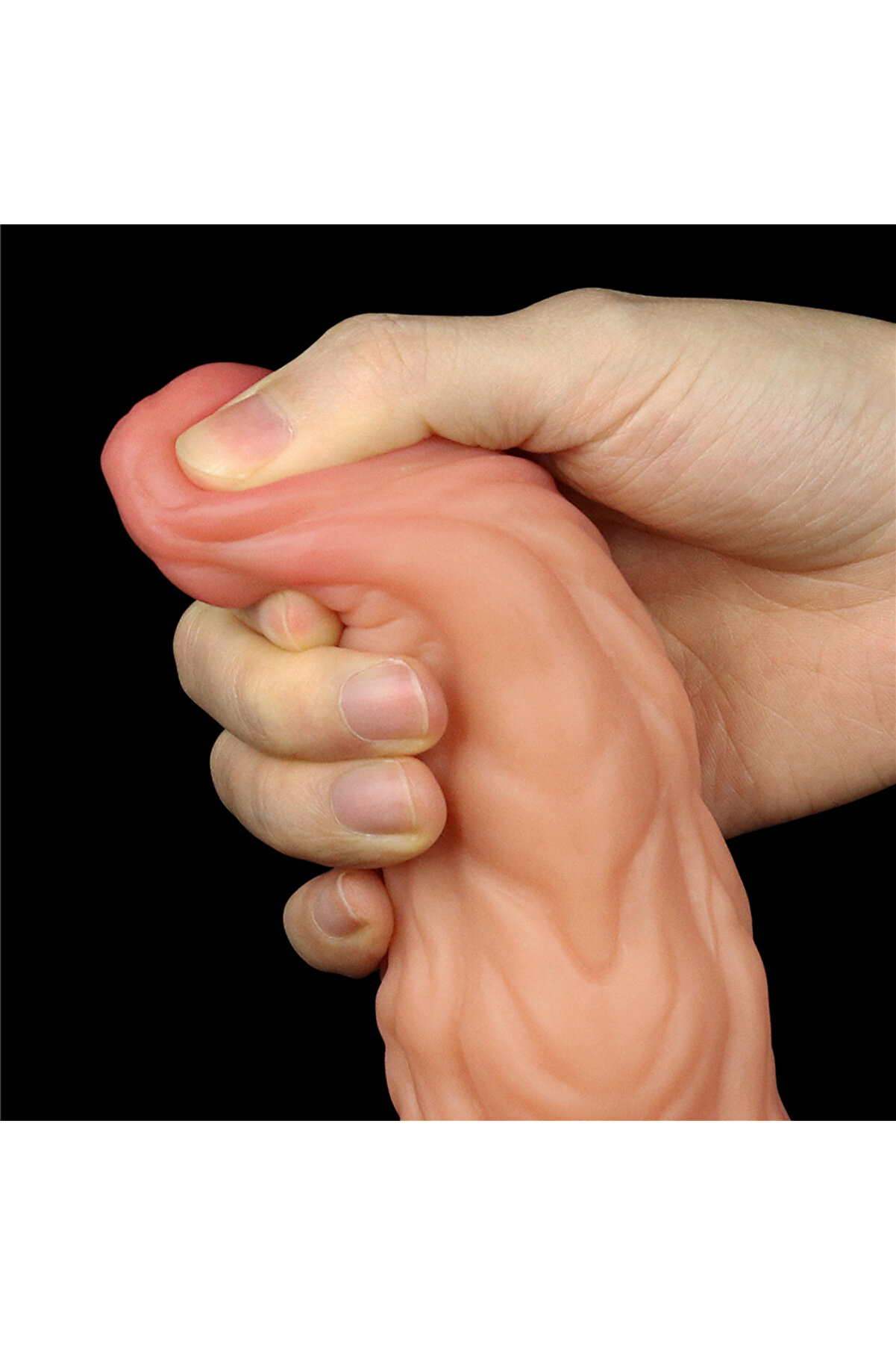 Meyrabest Lovetoy 9.5   Dual Layered Plati̇num Si̇li̇cone Cock Di̇ldo