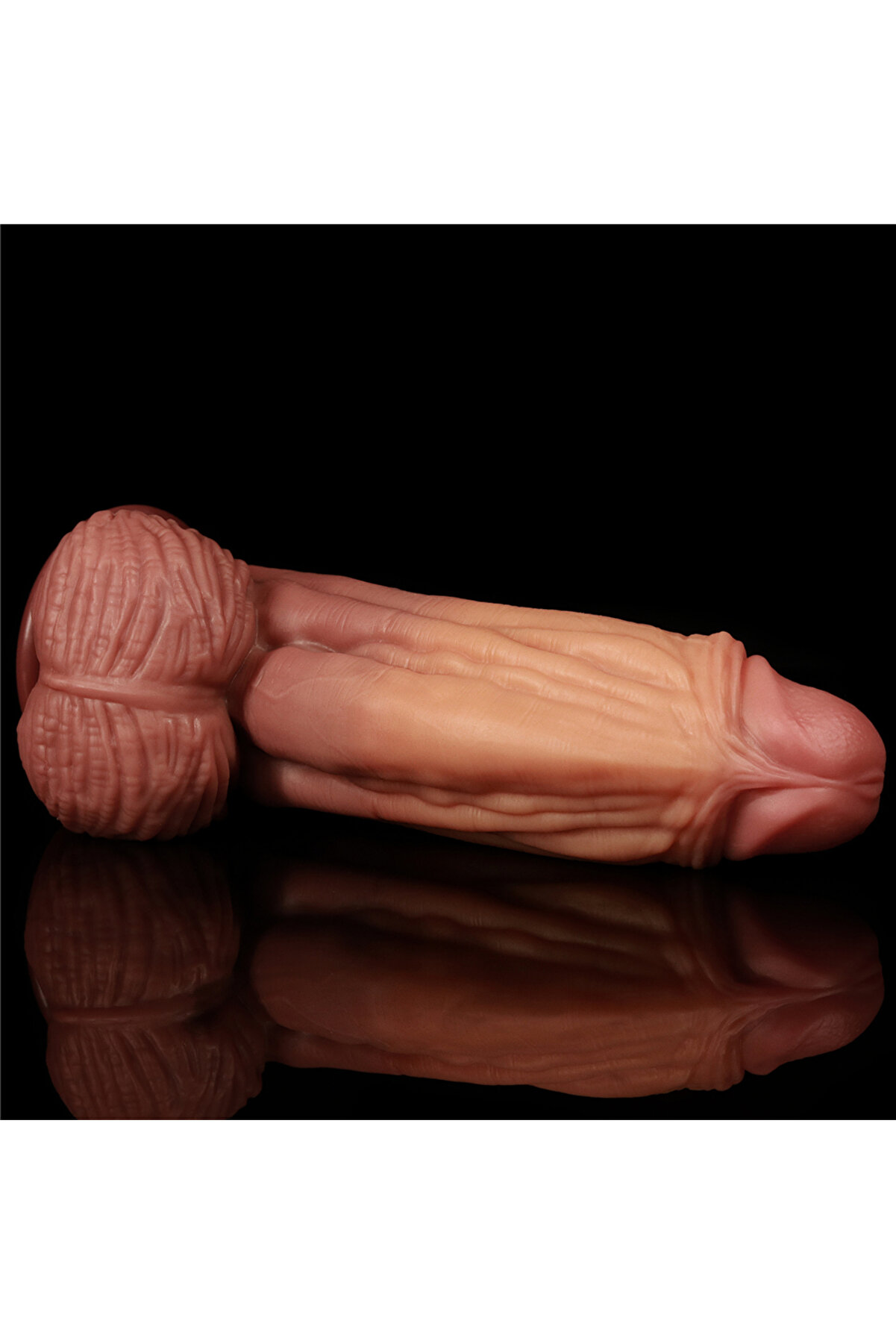 Meyrabest Lovetoy &Ouml;zel 10   Dual Layered Plati̇num Si̇li̇cone Cock Di̇ldo