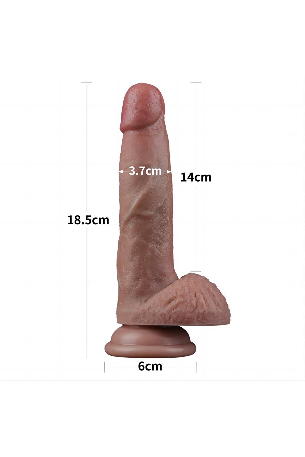 Meyrabest Belden Bağlamalı 18,5Cm &Ccedil;i̇ft Katmanlı Si̇li̇kon Strap On Di̇ldo