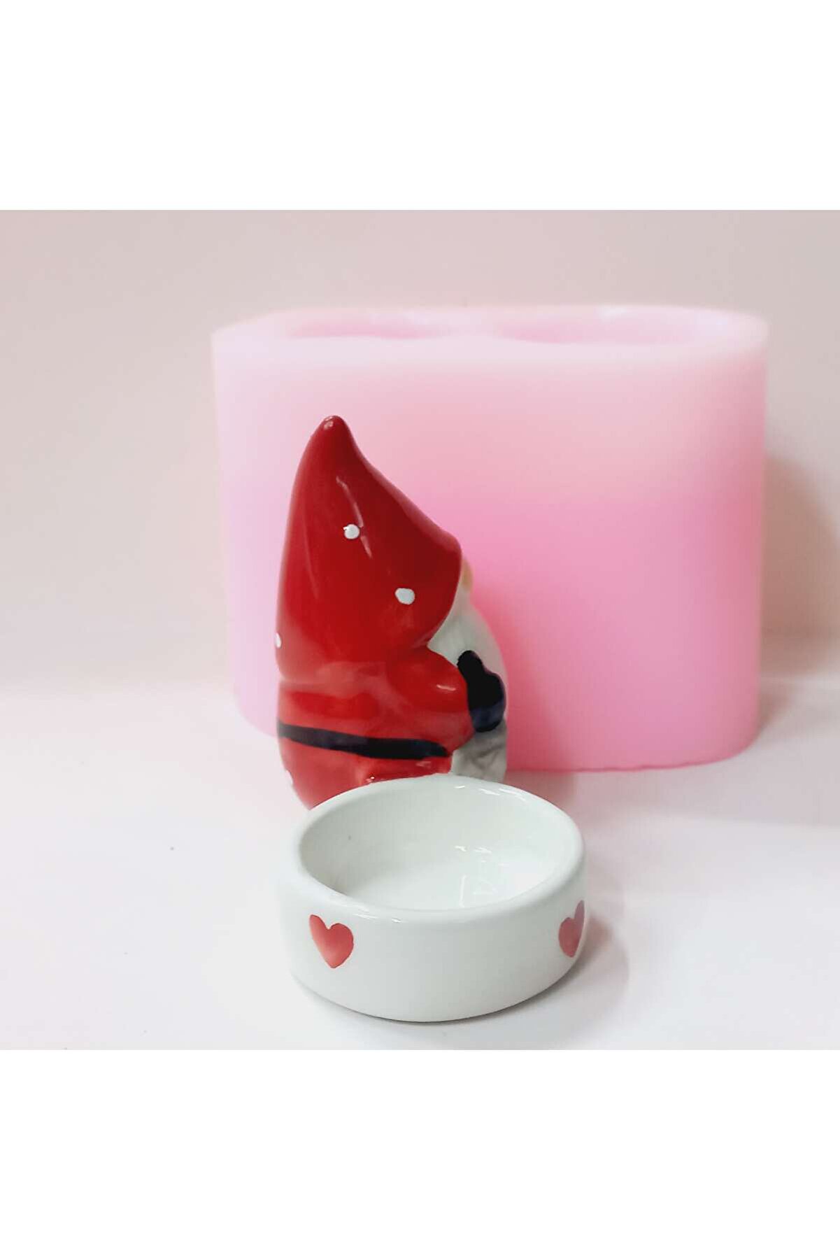 Kalıpcınızburada Noel Baba Tealli̇ght Mumluk - K7707