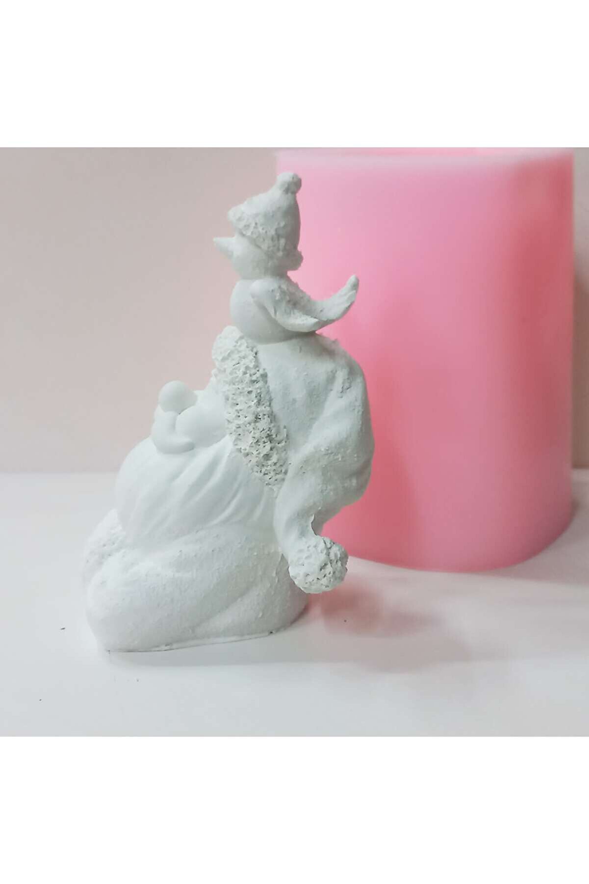 Kalıpcınızburada Kuşlu Noel Baba Blblo Si̇li̇kon Kalıp - K7713