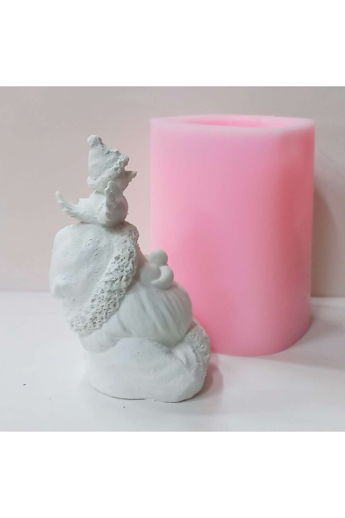Kalıpcınızburada Kuşlu Noel Baba Blblo Si̇li̇kon Kalıp - K7713