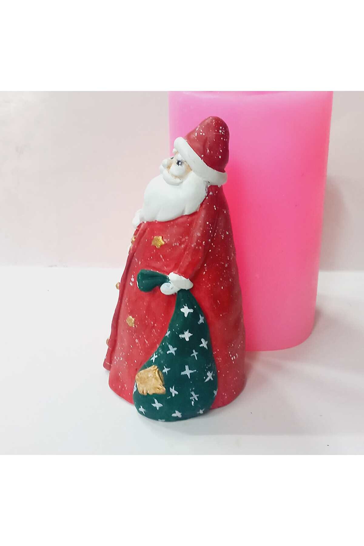 Kalıpcınızburada Bohçalı Noel Baba Bi̇blo Si̇li̇kon Kalıp - K7634