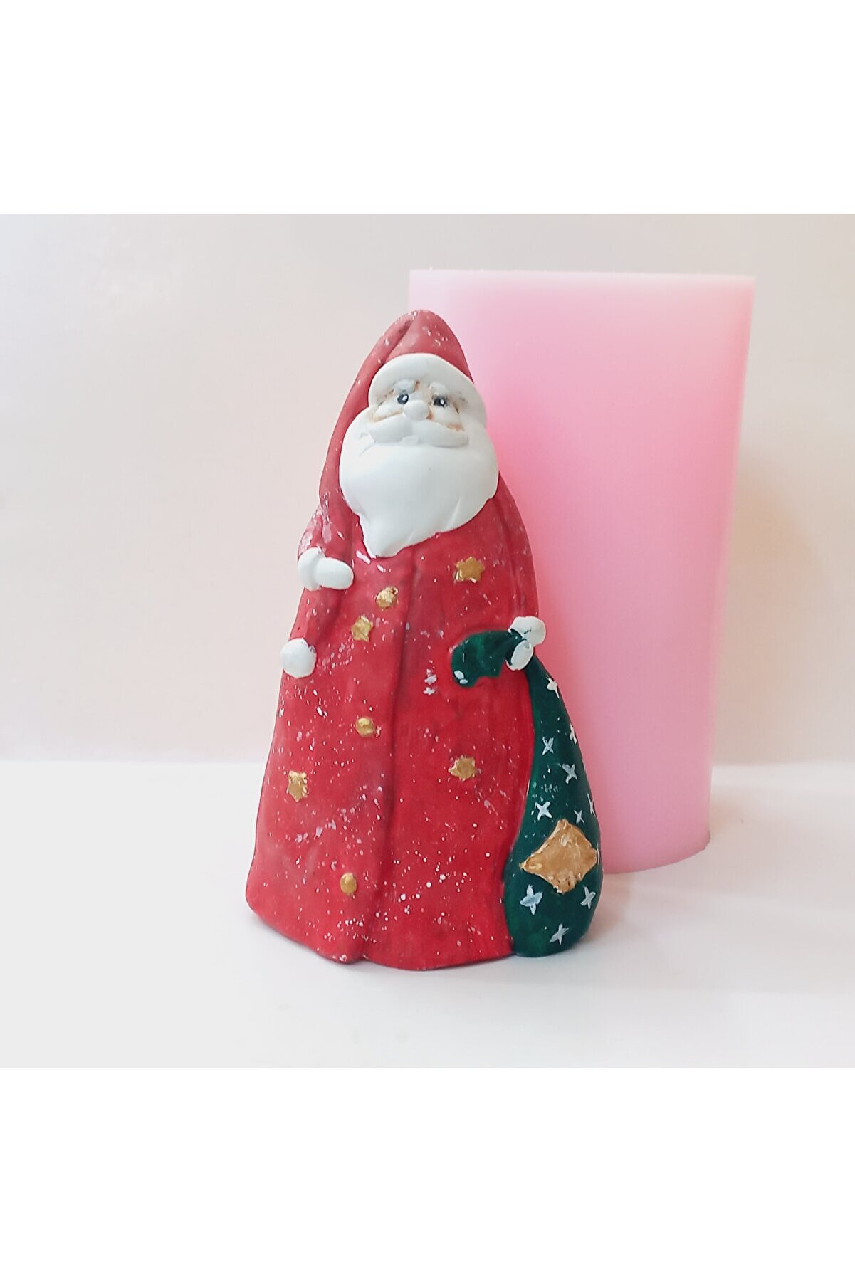 Kalıpcınızburada Bohçalı Noel Baba Bi̇blo Si̇li̇kon Kalıp - K7634