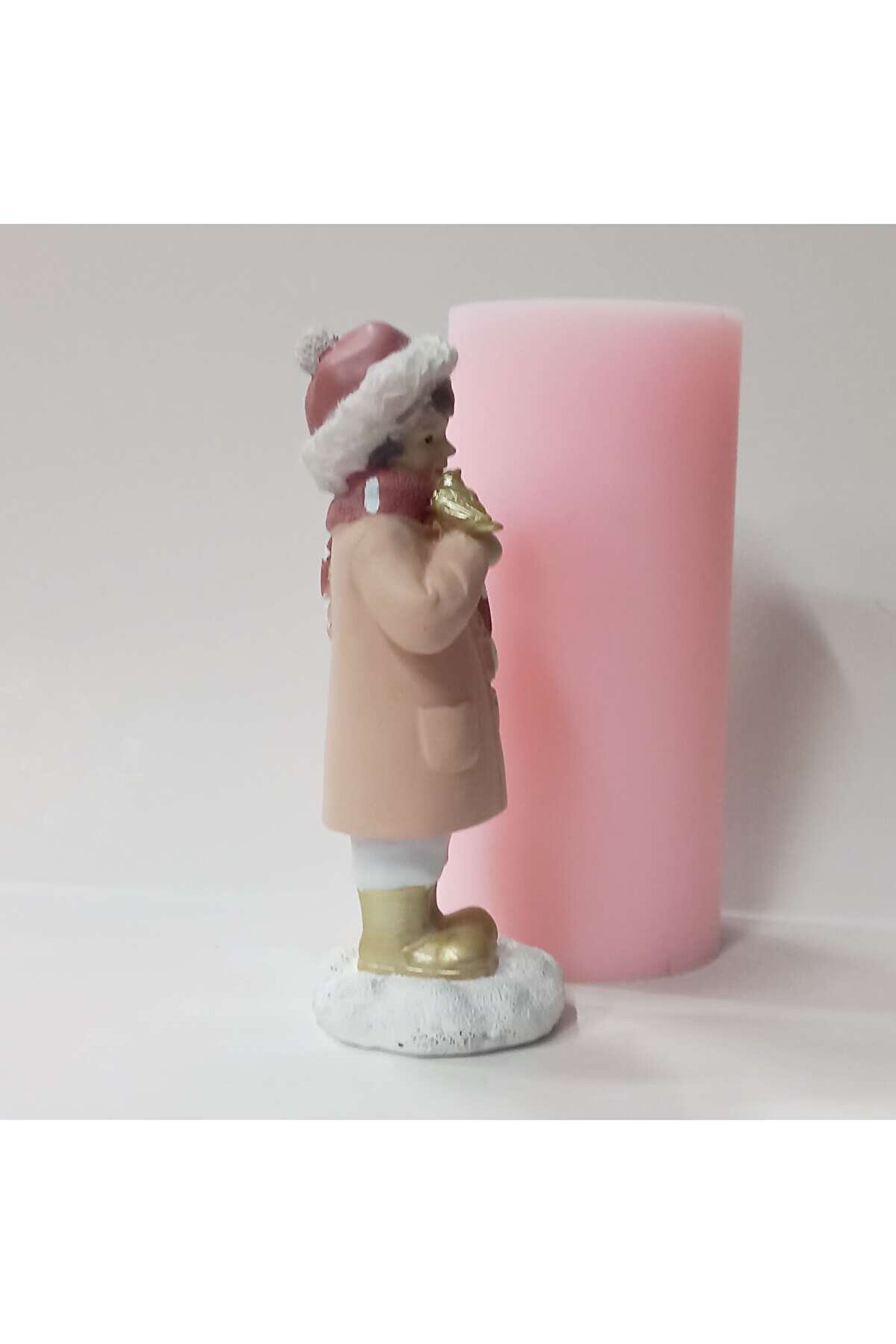 Kalıpcınızburada Kuşlu Noel Kız Si̇li̇kon Kalıp -K7678