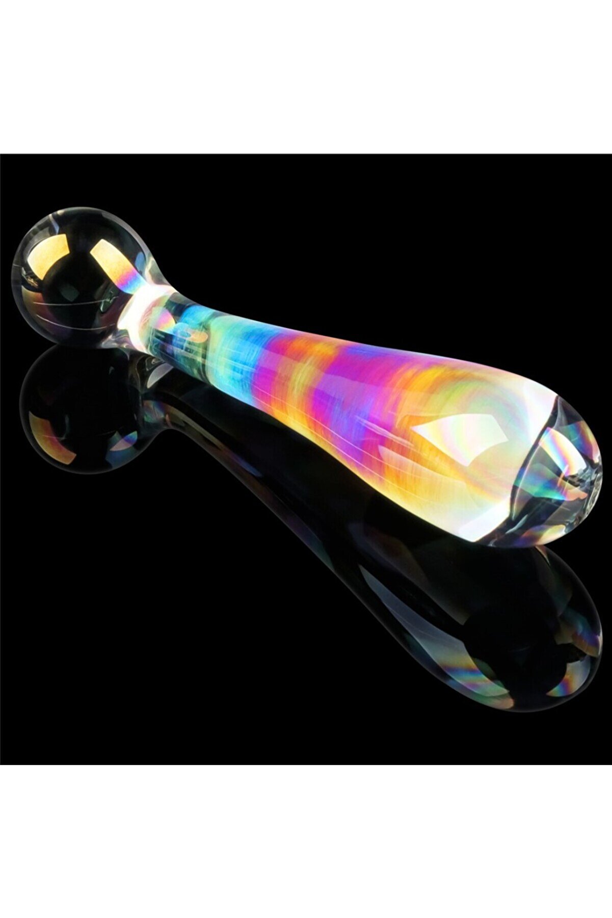 Meyrabest Gleam Glass Di̇ldo- Alluri̇ng Arc Alacakaranlık Parıltısı Cam Yapay Peni̇s Di̇ldo