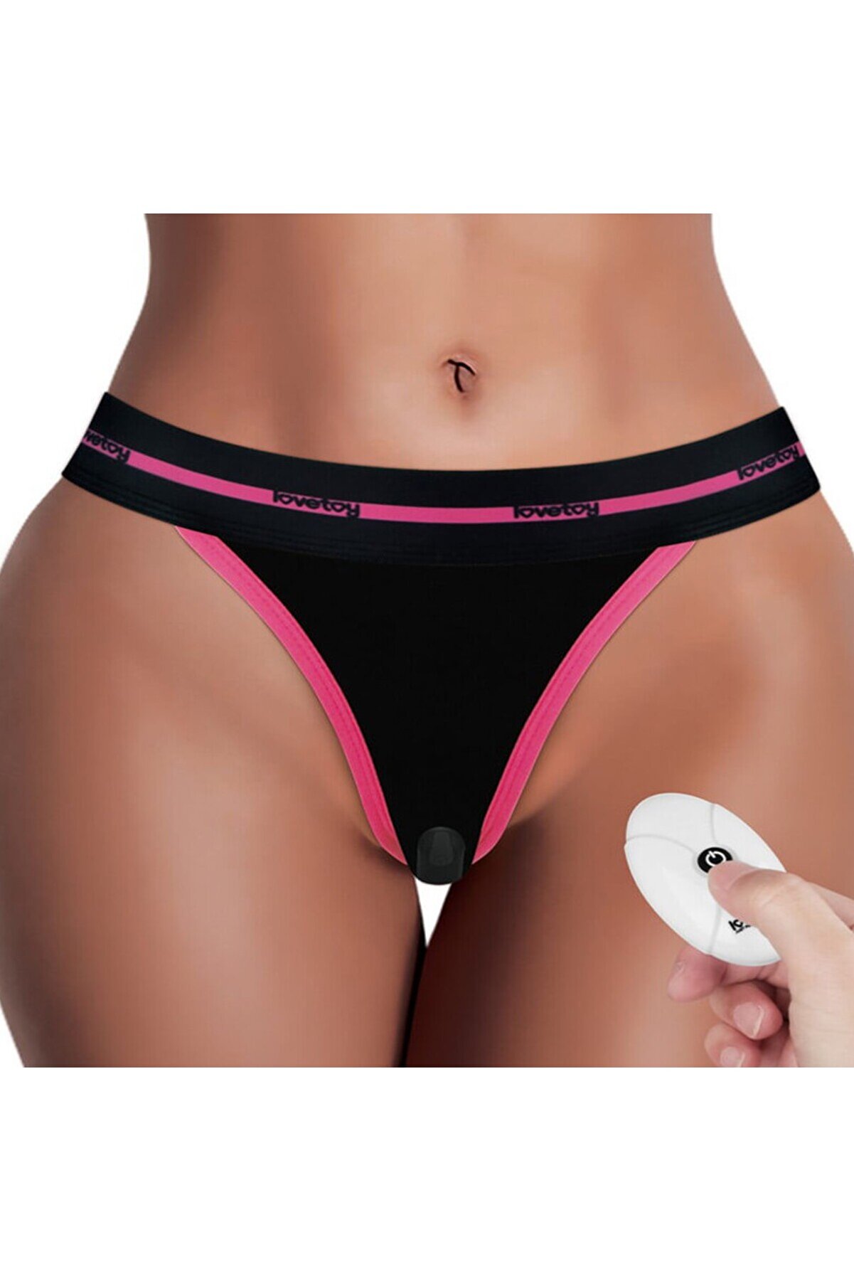 Lovetoy Xs/S Pri̇nted Vi̇brati̇ng Panti̇es Uzaktan Kumandalı Gi̇yi̇lebi̇li̇r Vi̇brat&ouml;r-Black