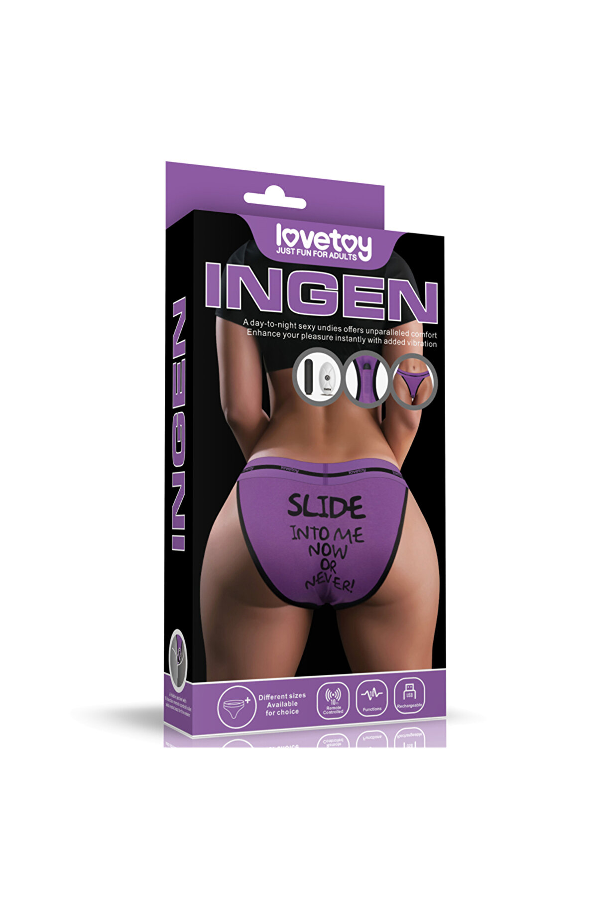 Lovetoy Xs/S Pri̇nted Vi̇brati̇ng Sexy Panti̇es Uzaktan Kumandalı Gi̇yi̇lebi̇li̇r Vi̇brat&ouml;r