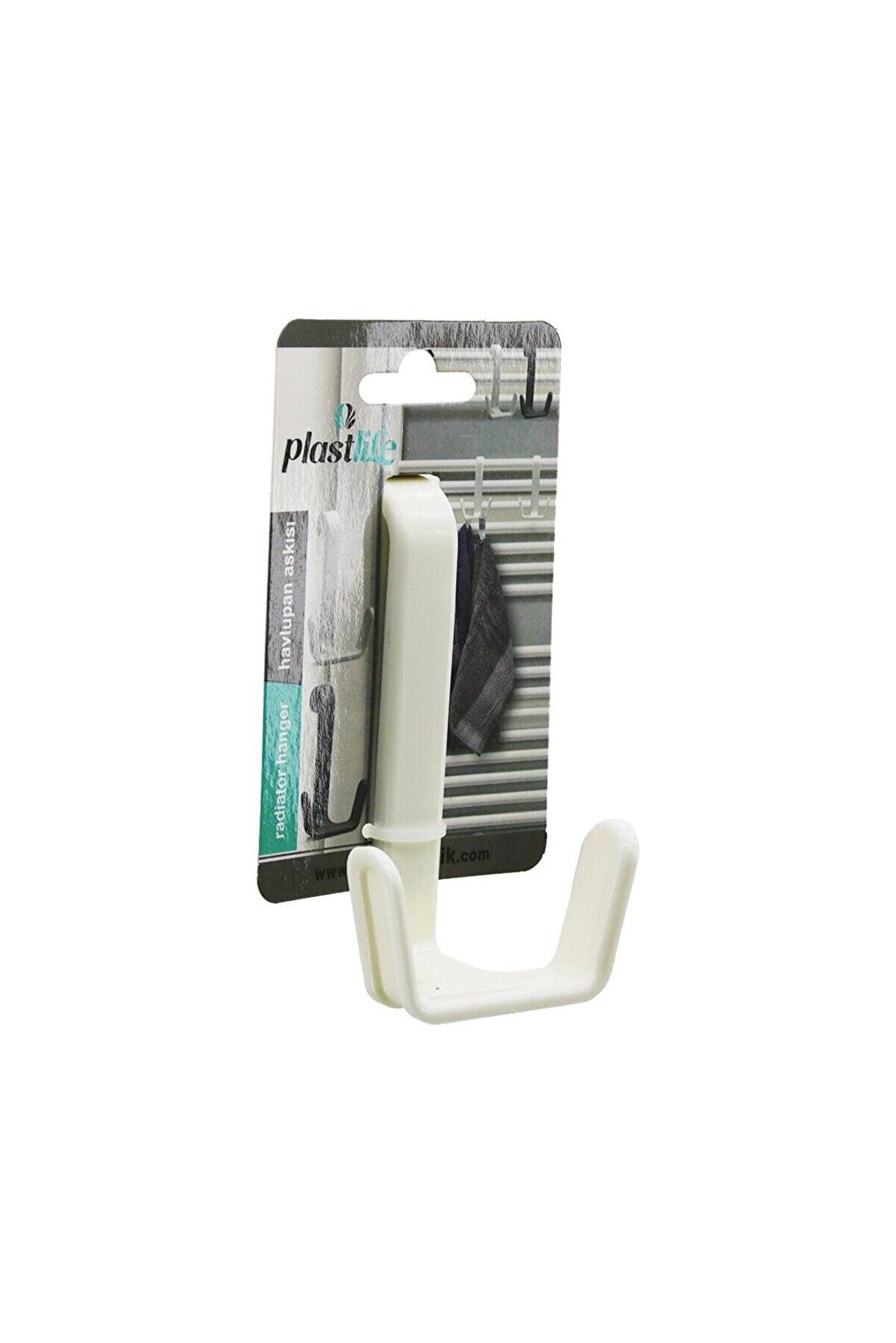 Go İthalat 2 Kollu Havlupan - &Ccedil;ok Ama&ccedil;lı Tak &Ccedil;ıkar Prati̇k Plasti̇k Askı (4457)