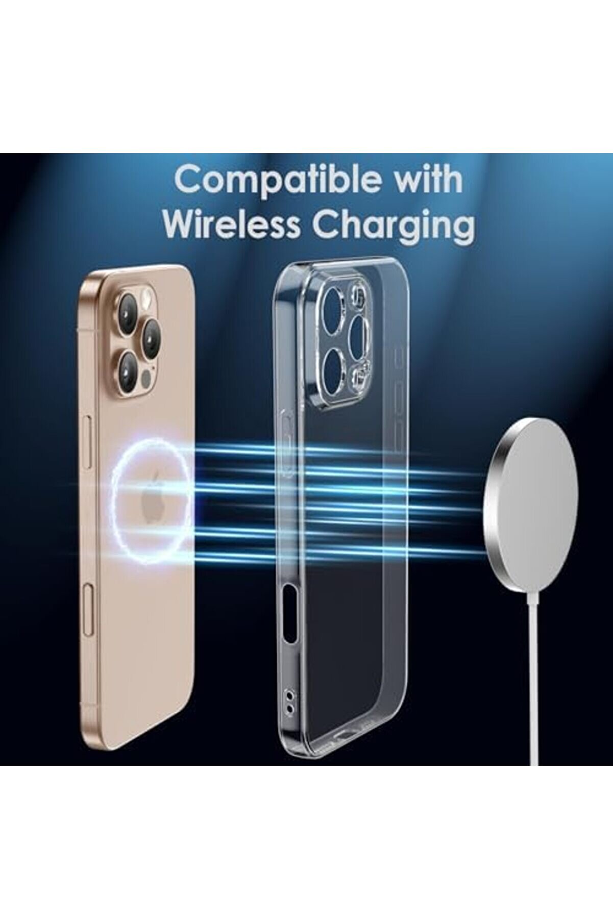 Lvnshop 16 Pro Şeffaf Kılıf, Kamera Korumalı Şeffaf Si̇li̇kon Kılıf, Kamera 16 Pro Transparent Kılıf