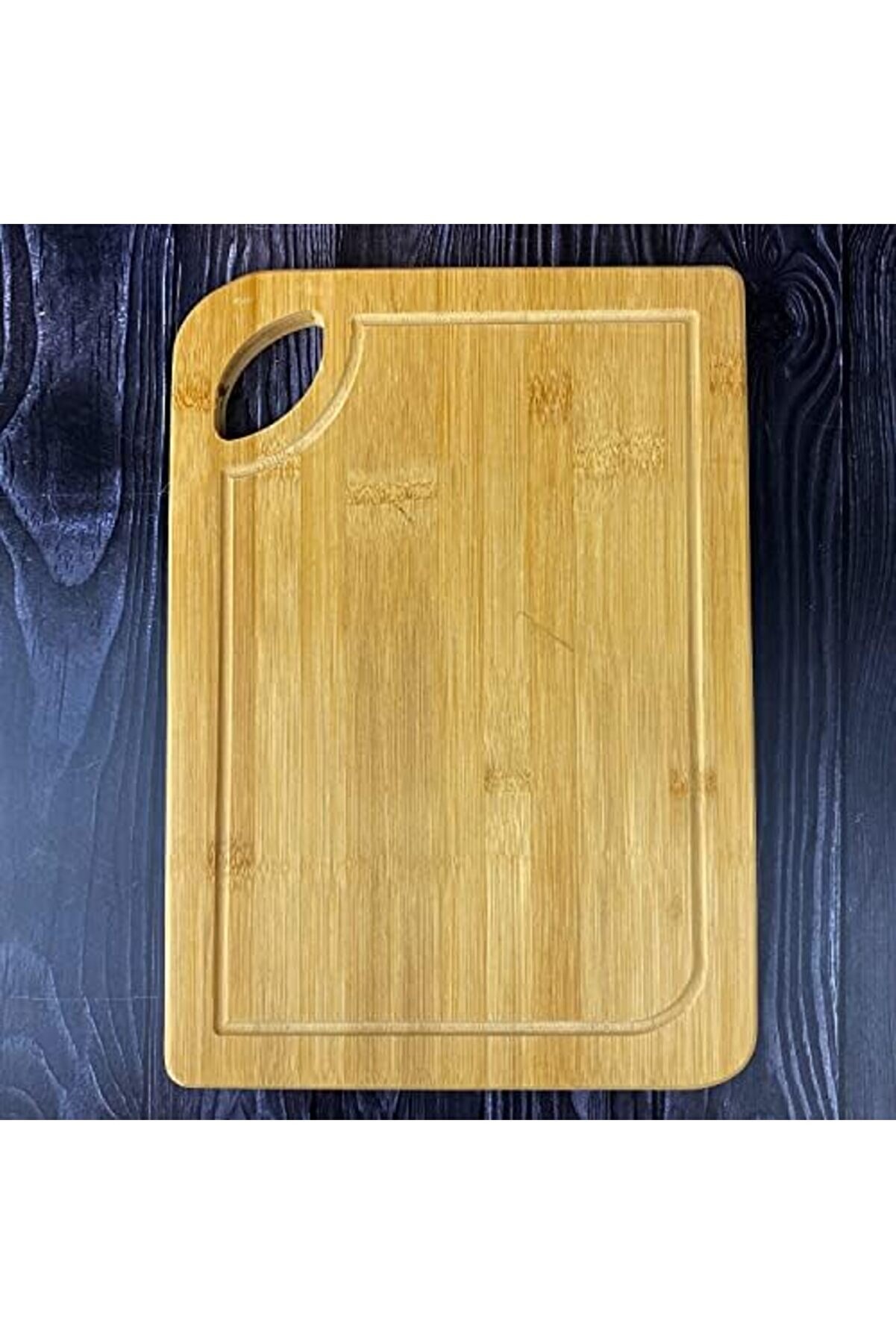 Polysi̇ght Bambu Kesme Tahtası Anti̇bakteri̇el Yıkanabi̇li̇r Doğrama Tahtası Di̇kdörtgen 34X24Cm - B.ek-16