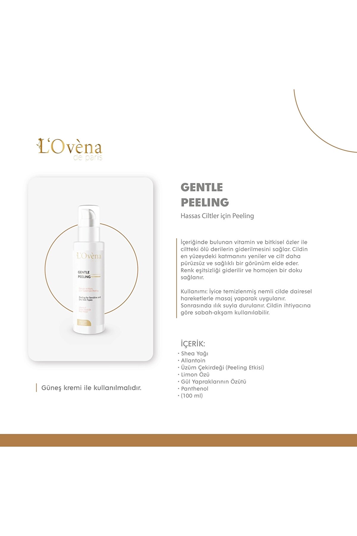 L Ovena De Pari̇s - Gentle Peelıng - 100 Ml