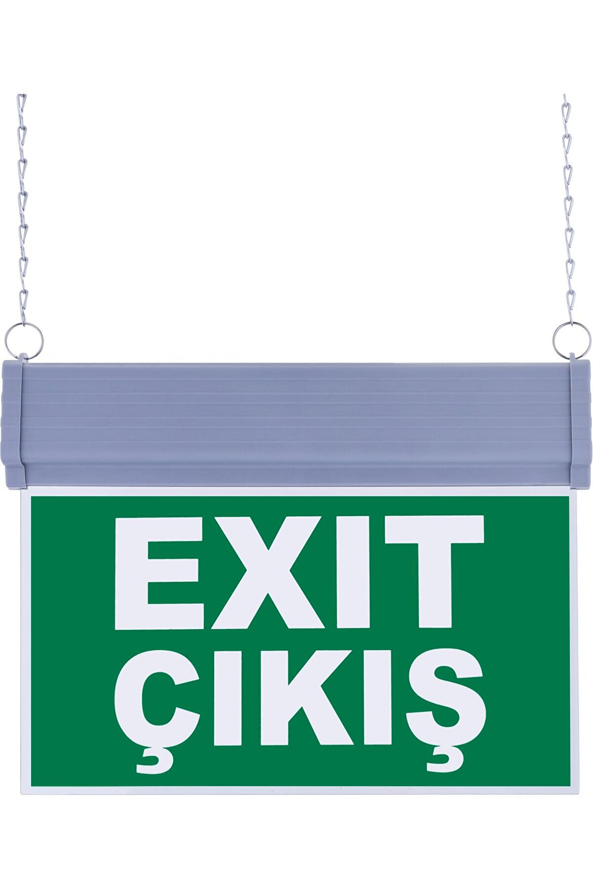 evimdeyokyok Sg051-d2 Çift Yönlü Acil Yönlendirme Armatürü (ZİNCİRLİ) Exit Çıkış Tdrtr