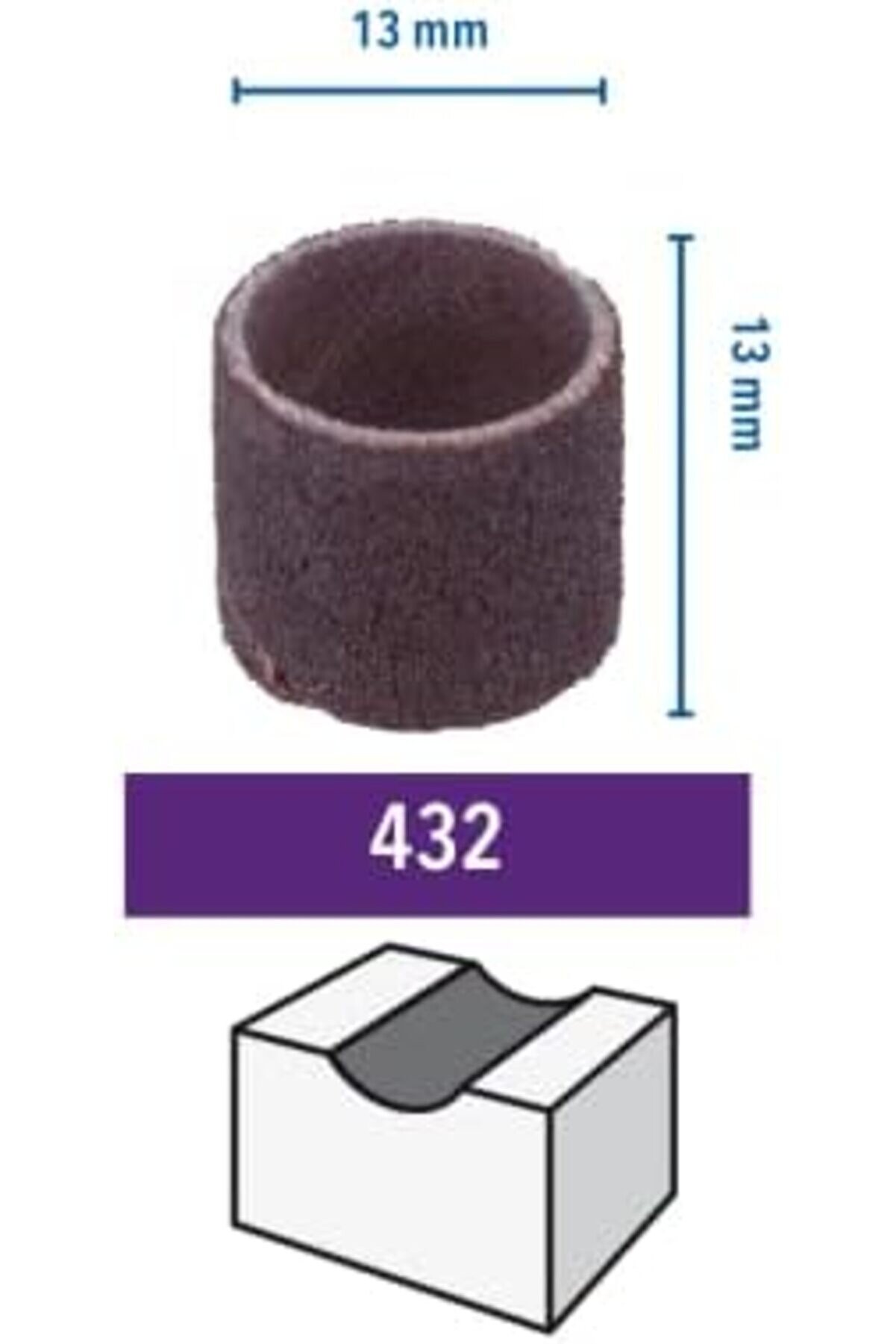 Goldtrack 432 Zımpara, Ahşap Ve Plasti̇kte, 13 Mm, 120 Kumlu, 6 Lı Goldbeam 995340