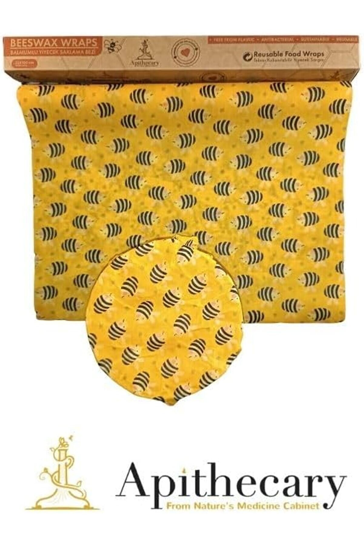 Lvnshop Bezleri̇, Bal Mumu Sarma, Tekrar Kullanılabi̇li̇r Bal Mumu Sargı Bezi̇, 100 X 33Cm Kağıdı, Sürdü