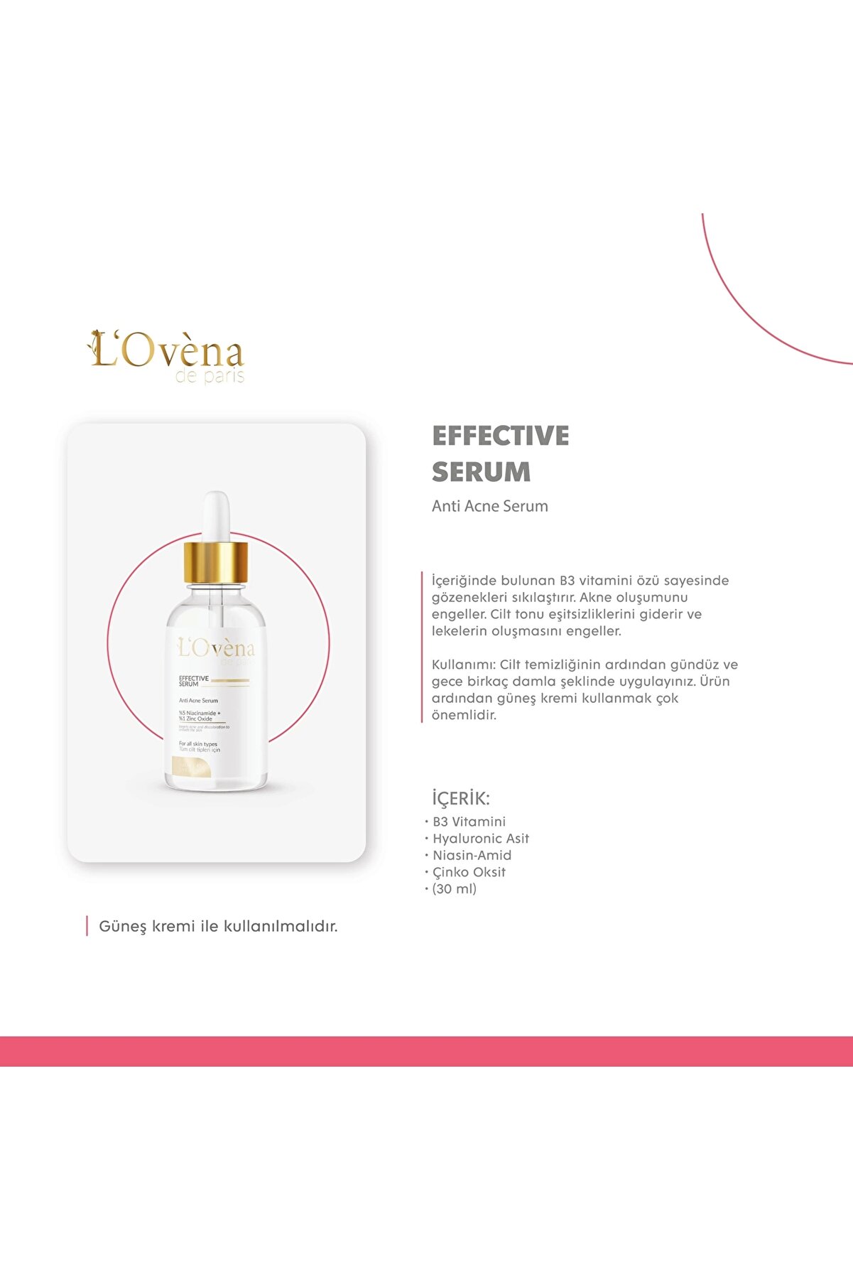 L Ovena De Pari̇s - Effectıve Serum 30 Ml