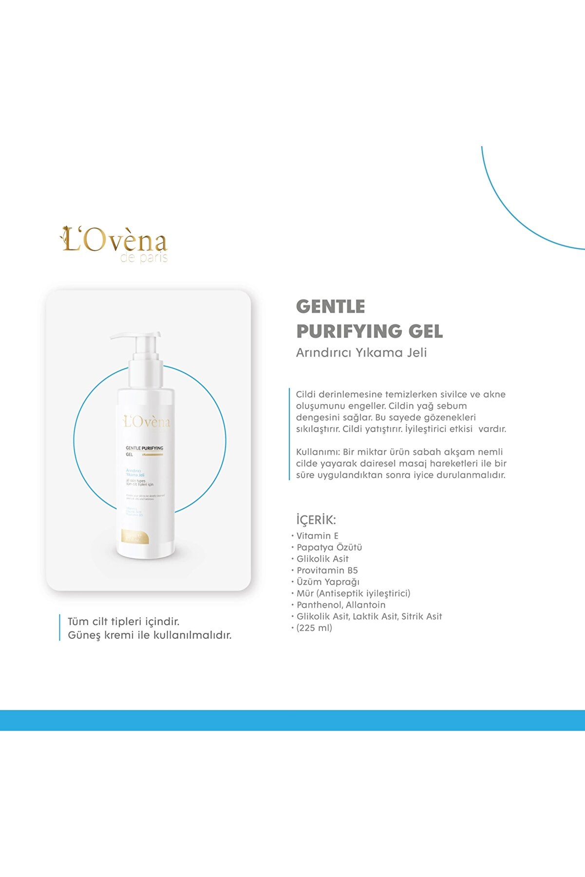 L Ovena De Pari̇s - Gentle Prufyıng Cleansıng Gel 225 Ml - T&uuml;m Ci̇ltler