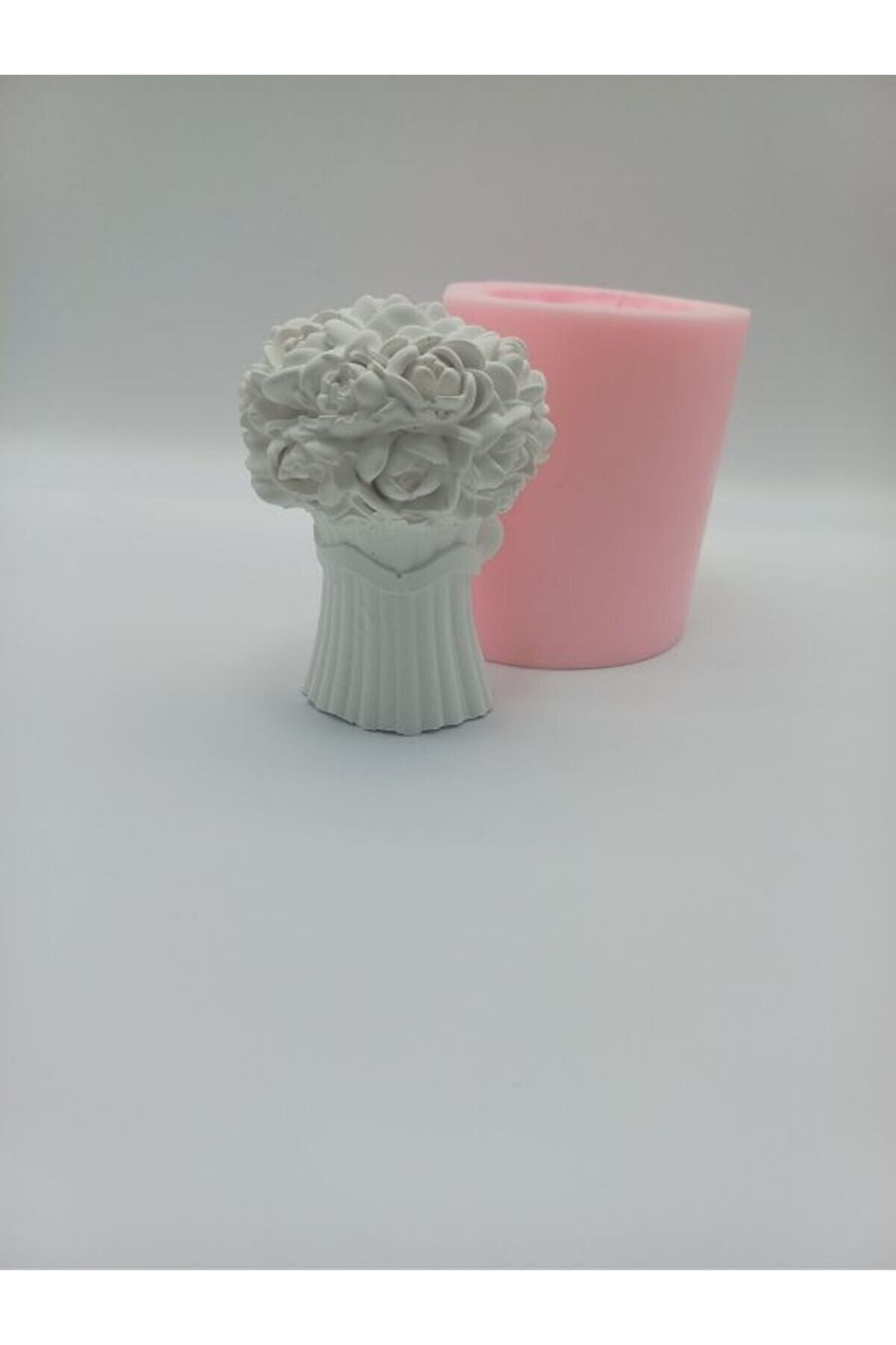 Kalıpcınızburada Sevgi̇li̇ler Günü Gül Demeti̇ Si̇li̇kon Kalıp - K6314