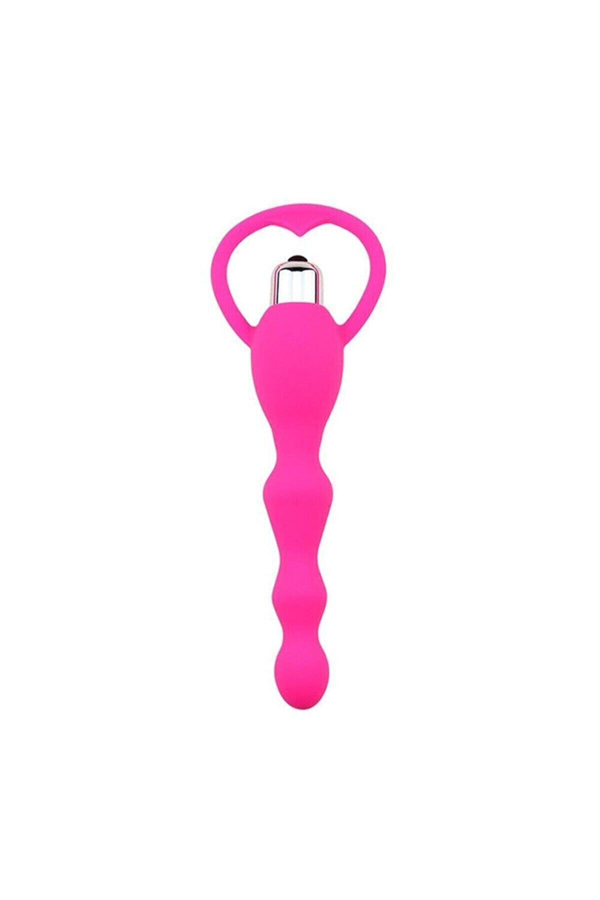 Erox Pleasure Sli̇cone Anal Beads Vi̇brat&ouml;r Pi̇nk