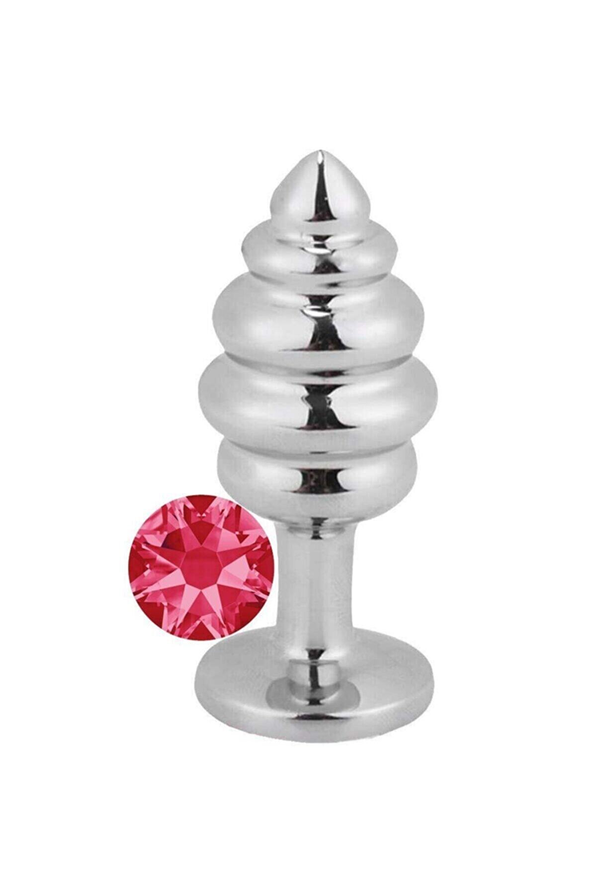 Erox Medi̇um Knotty Boğumlu Pi̇nk Jewellery Anal Metal Plug