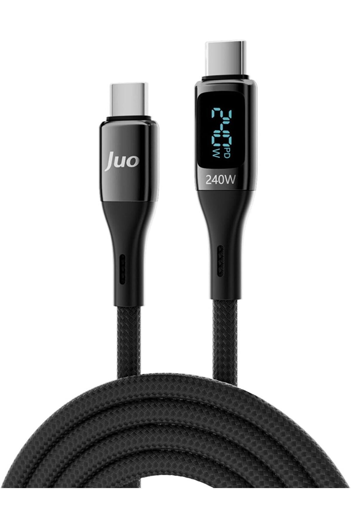 STOREMAX OtnticShop 240W Dijital Led Ekranlı E-Mark Çipli PD 3.1 USB Type-C to Type-C Hızlı Şarj ve Data