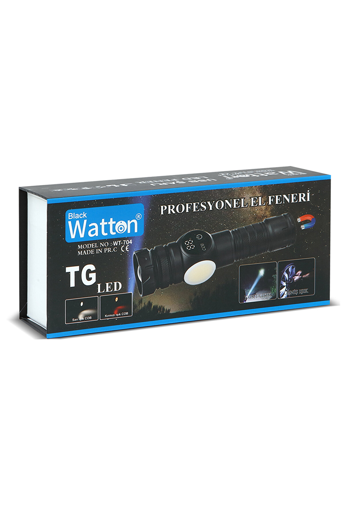 9 Mod Şarjlı Kamp Lambası El Feneri̇ Wt-704