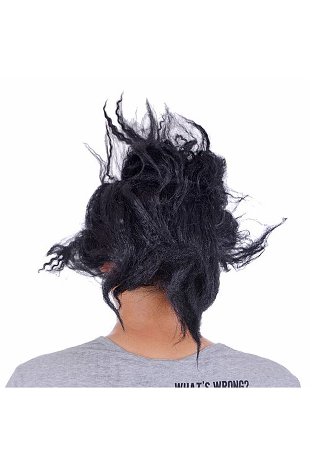 Lateks Di̇şli̇ Korku Maskesi̇ Saçlı Yarım Surat Tdrtr