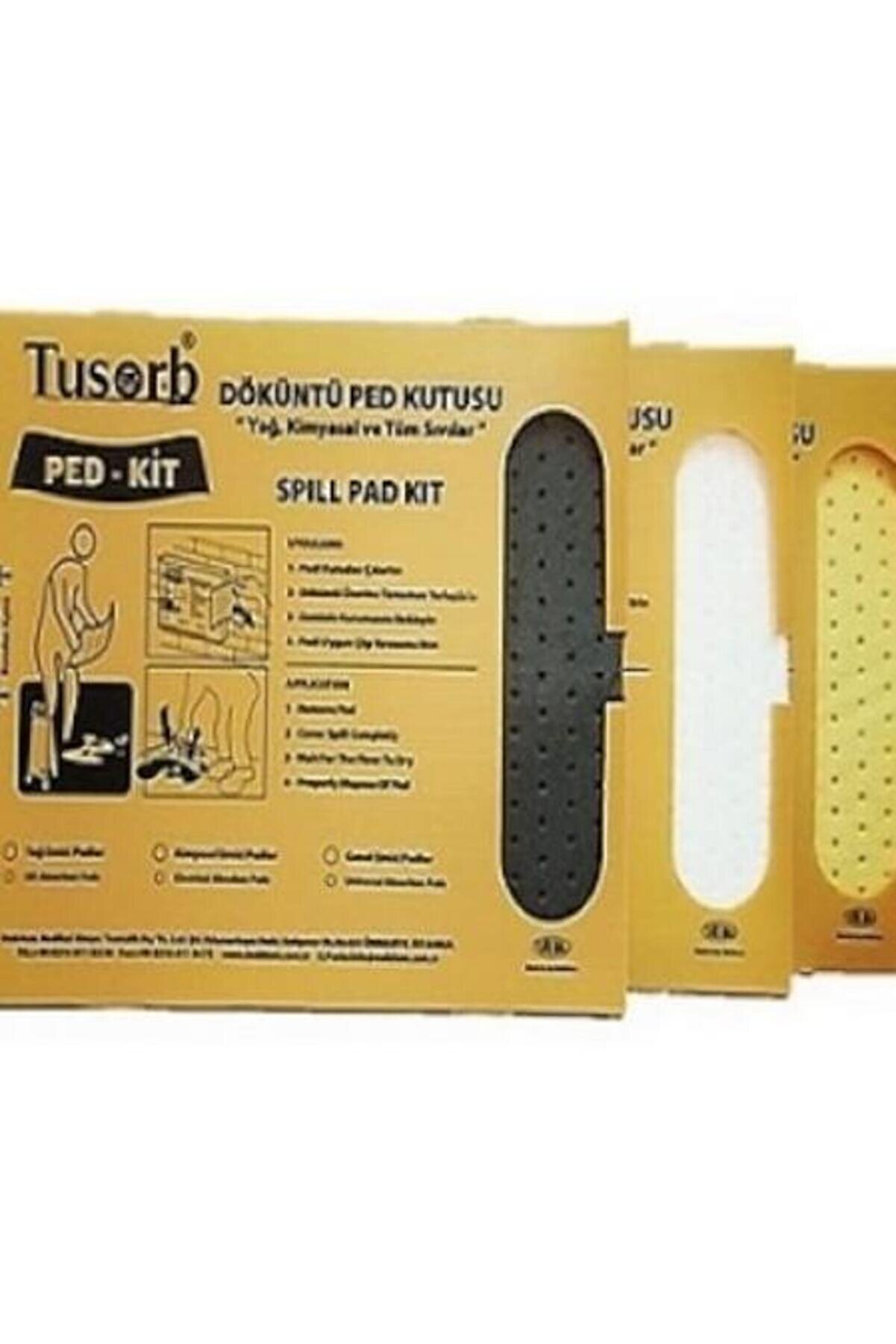 evimdeyokyok PED-KİT YAĞ VE KİMYASAL DÖKÜNTÜ TEMİZLEME PED 20'li  ( renk: sarı ) TdrTR
