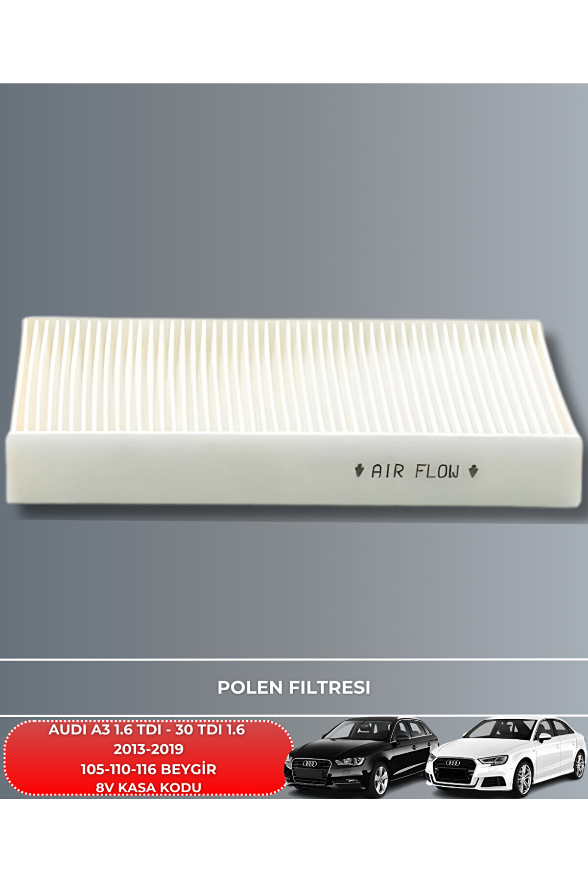 Audı A3 1.6 Tdı 30 Tdı 2013-2014-2015-2016-2017-2018-2019 105-110-116 Fi̇ltre Yağ Bakım Seti̇