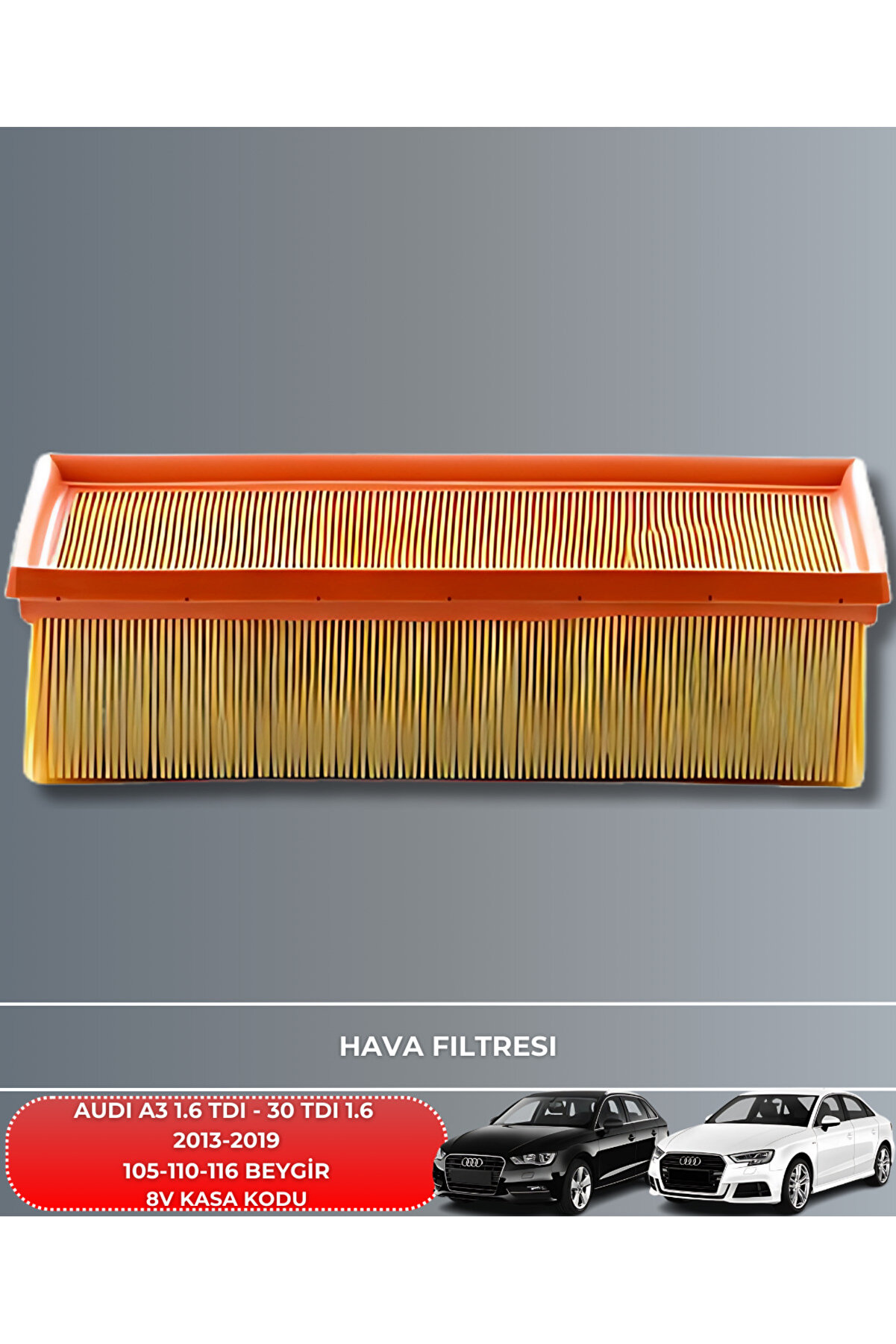 Audı A3 1.6 Tdı 30 Tdı 2013-2014-2015-2016-2017-2018-2019 105-110-116 Fi̇ltre Yağ Bakım Seti̇