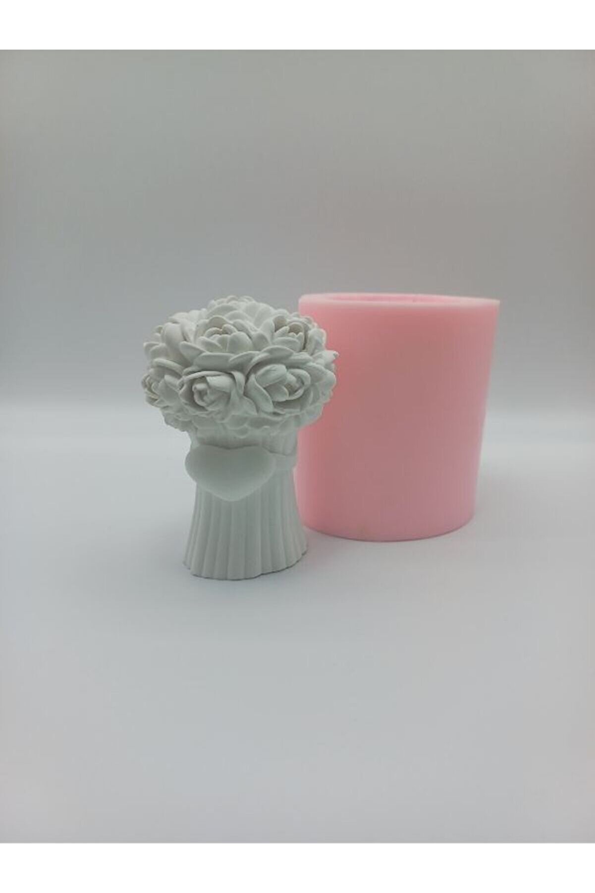 Kalıpcınızburada Sevgi̇li̇ler Günü Gül Demeti̇ Si̇li̇kon Kalıp - K6314