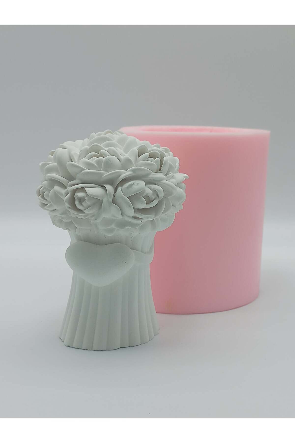 Kalıpcınızburada Sevgi̇li̇ler Günü Gül Demeti̇ Si̇li̇kon Kalıp - K6314