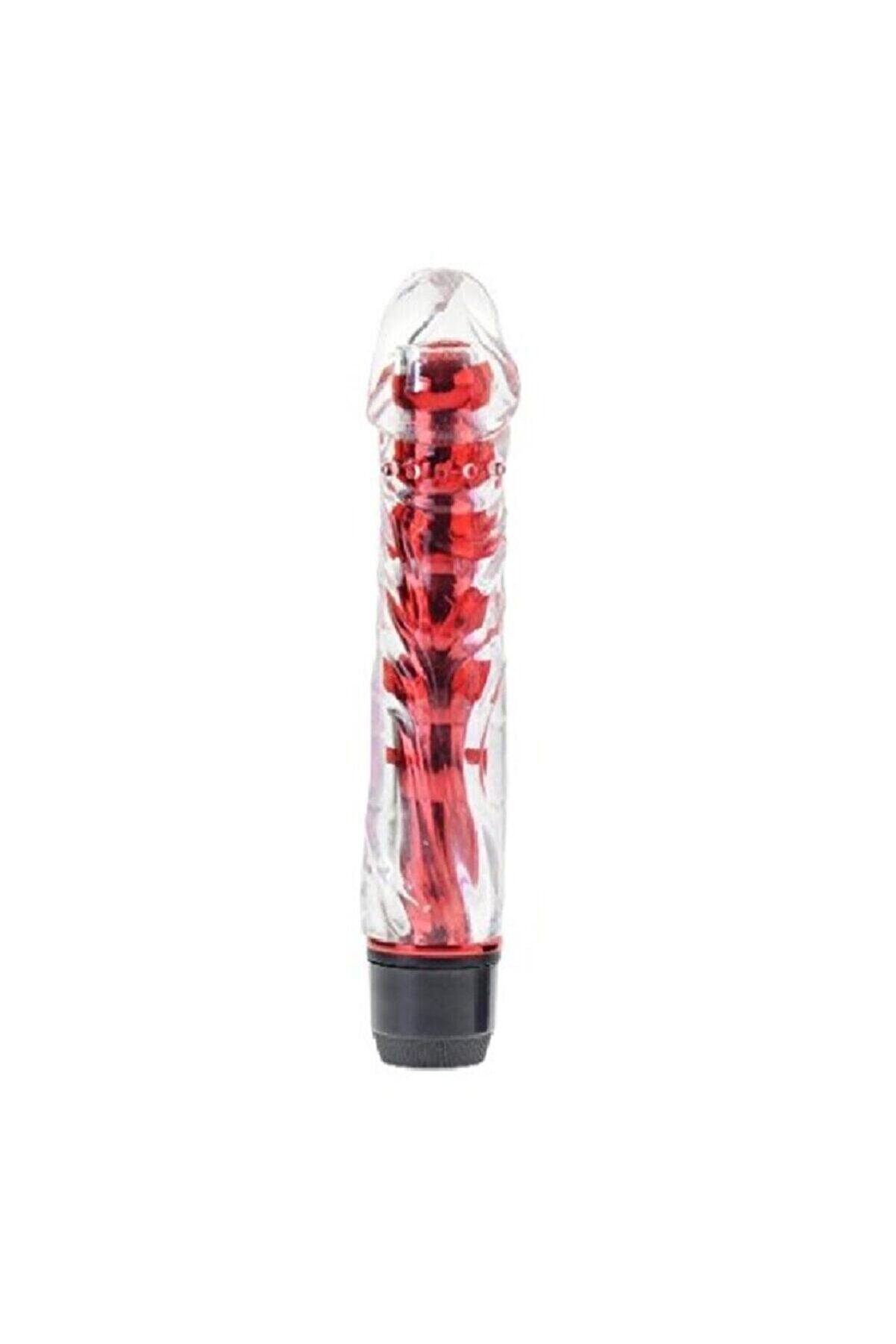 Erox Multi̇ Speed G-Spot Crystal Vi̇brator Red