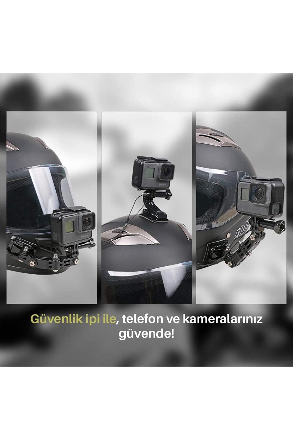 Xt91 Kask Telefon Ve Aksi̇yon Kamera Tutucu