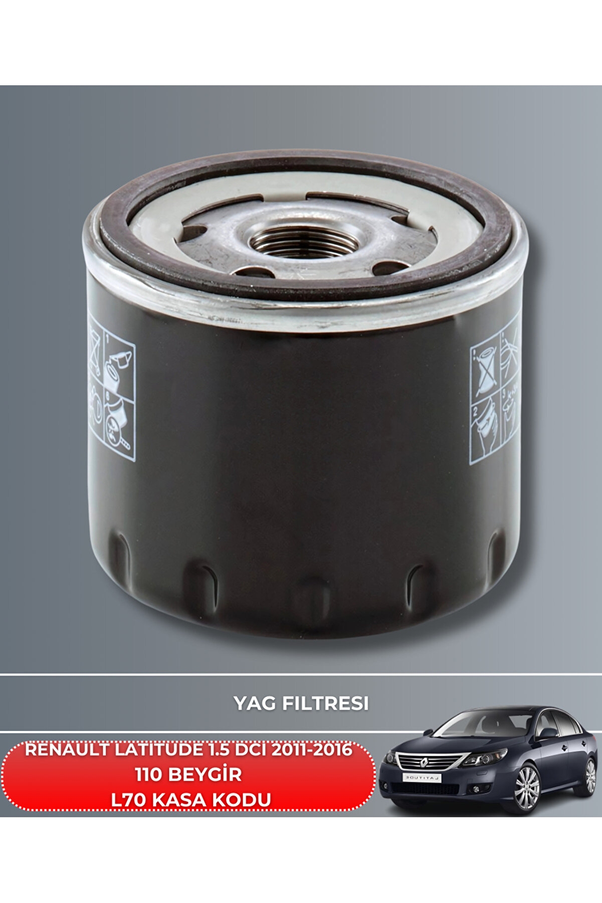 Renault Latıtude 1.5 Dcı 2011-2016 110 Beygi̇r Fi̇ltre - Yağ Bakım Seti̇