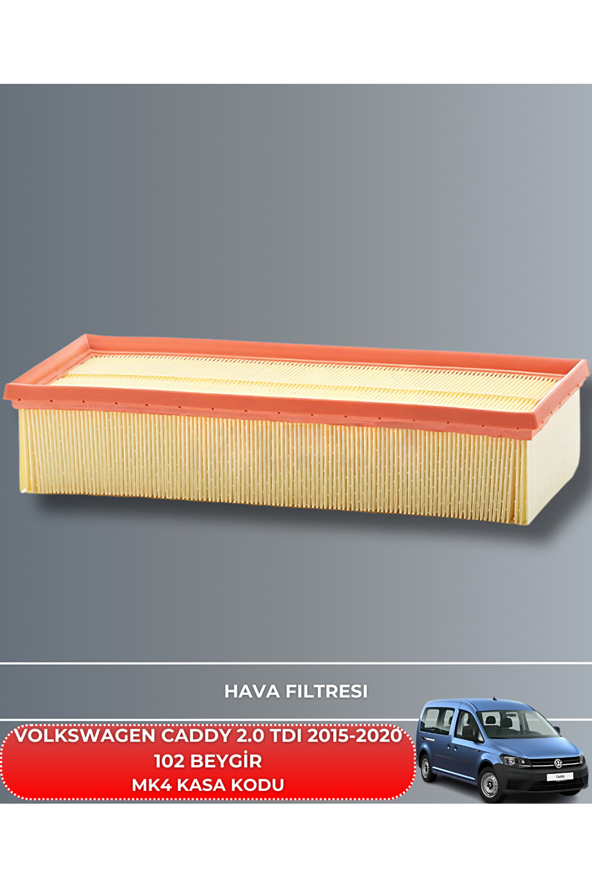 Vw Volkswagen Caddy 2.0 Tdı 2015-2020 102 Beygi̇r Fi̇ltre Yag Bakım Seti̇
