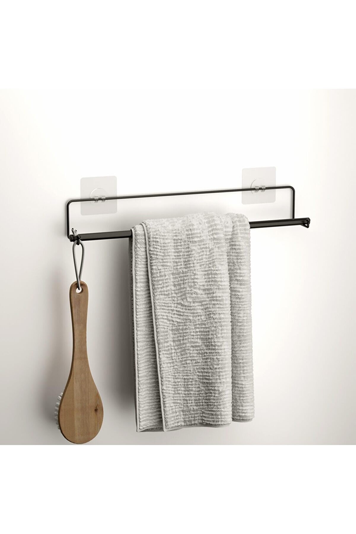 STOREMAX goldtrack YAPIŞKANLI KANCALI HAVLULUK MAT SİYAH ST160 goldbeam 995340