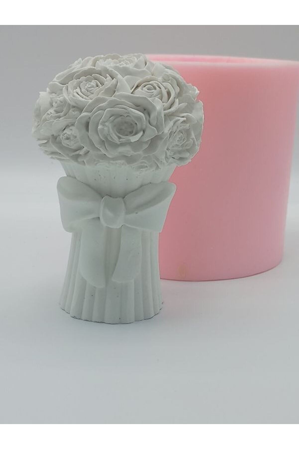 Kalıpcınızburada Fi̇yonklu Gül Demeti̇ Si̇li̇kon Kalıp - K6315