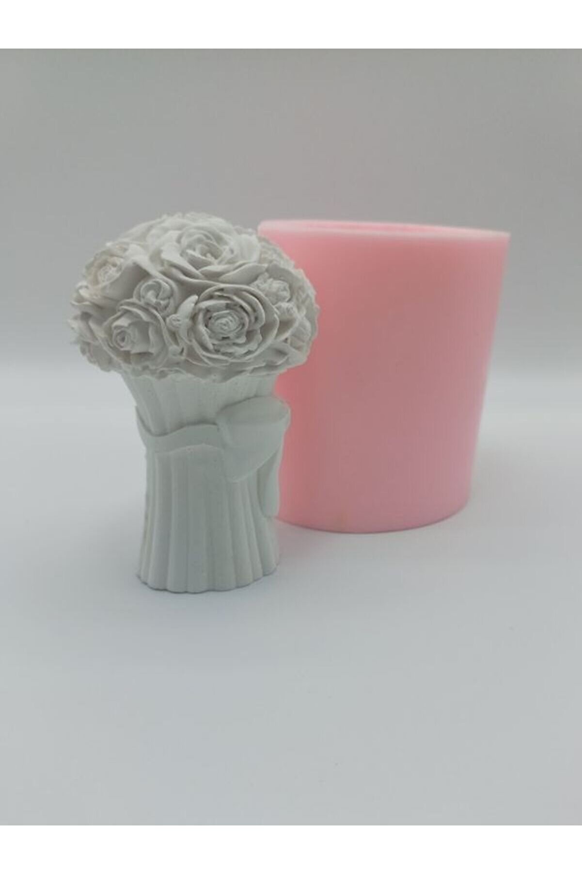 Kalıpcınızburada Fi̇yonklu Gül Demeti̇ Si̇li̇kon Kalıp - K6315