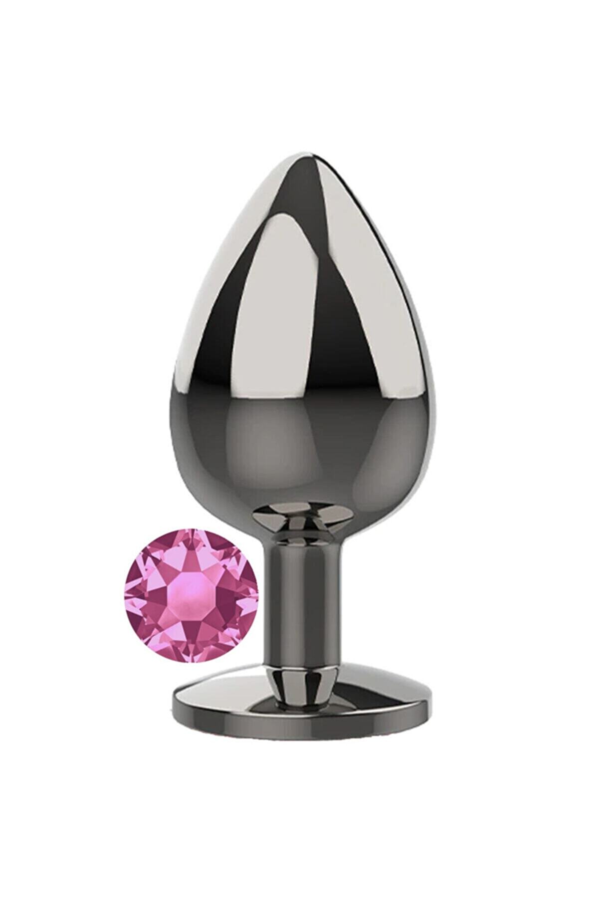 Meyrabest Pi̇nk Jewellery Medi̇um L&uuml;ks &Ccedil;eli̇k Anal Plug