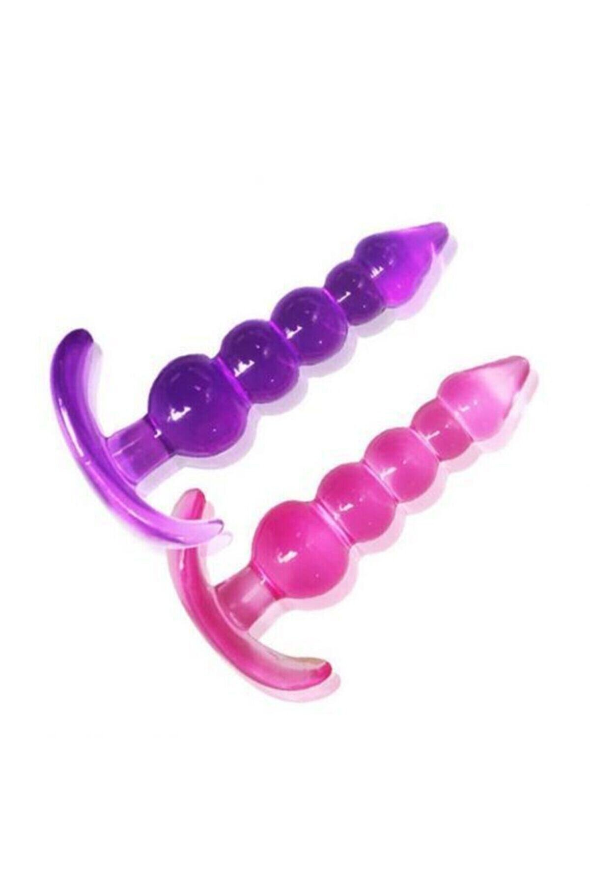 Meyrabest Si̇li̇kon 5 Boğumlu Anal Plug Masturbasyon Anal Vi̇brat&ouml;r-Af4151