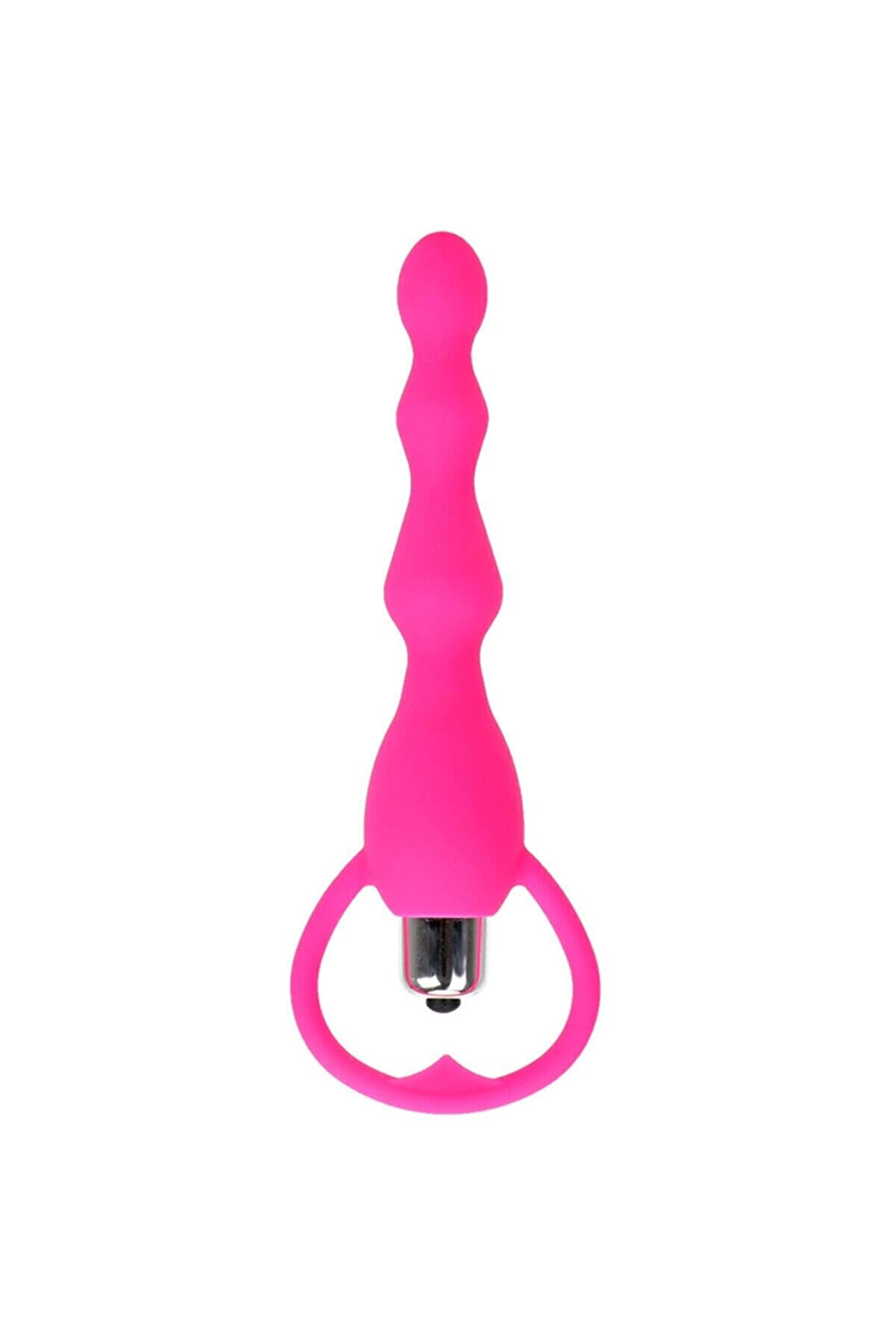 Erox Anal Plug Boğumlu Ti̇treşi̇mli̇ Medi̇kal Si̇li̇kon Pembe Anal Vi̇brat&ouml;r
