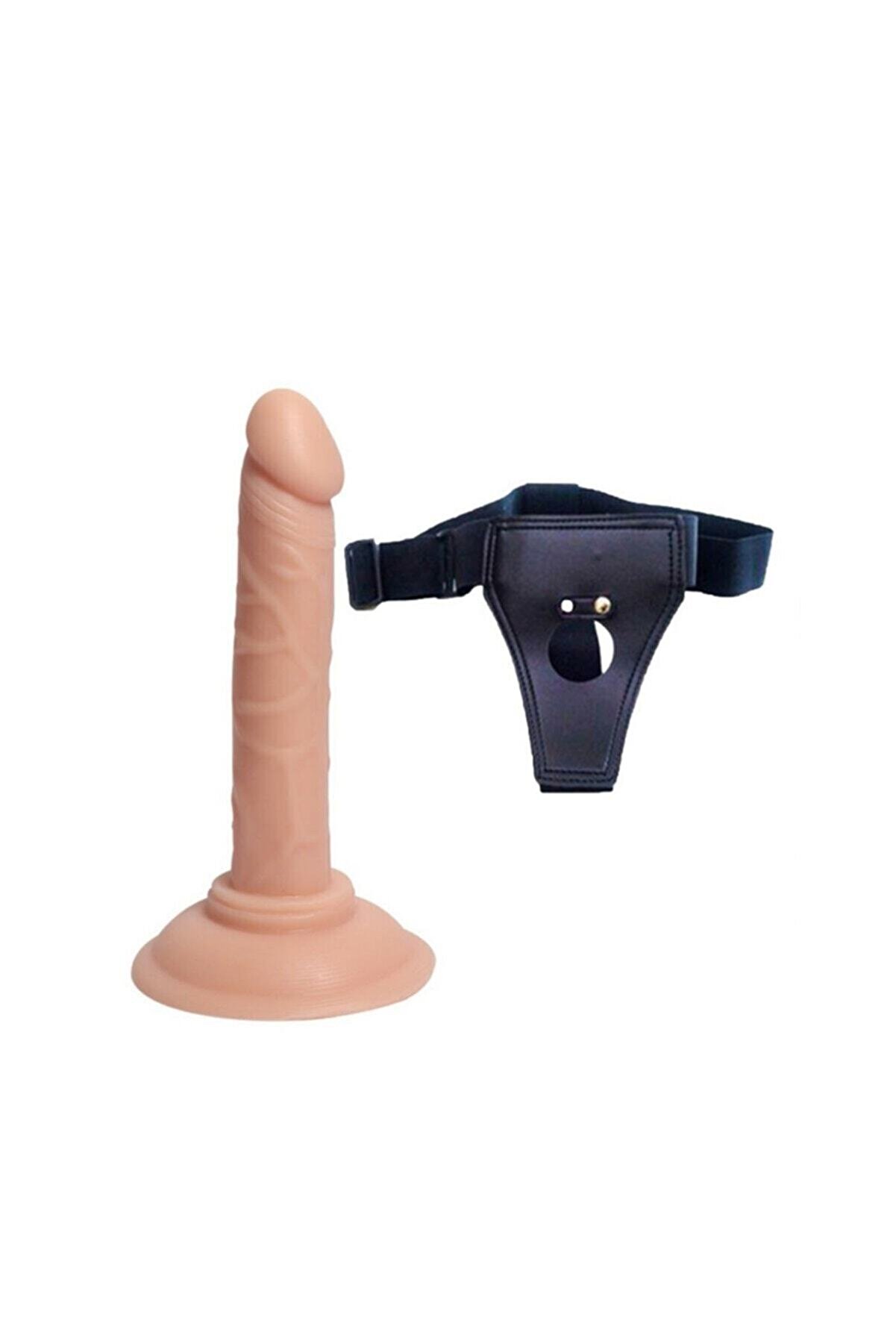 Erox Anal Ve Vaji̇nal Kullanıma Uygun 13 Cm Kemerli̇ Belden Bağlamalı Peni̇s