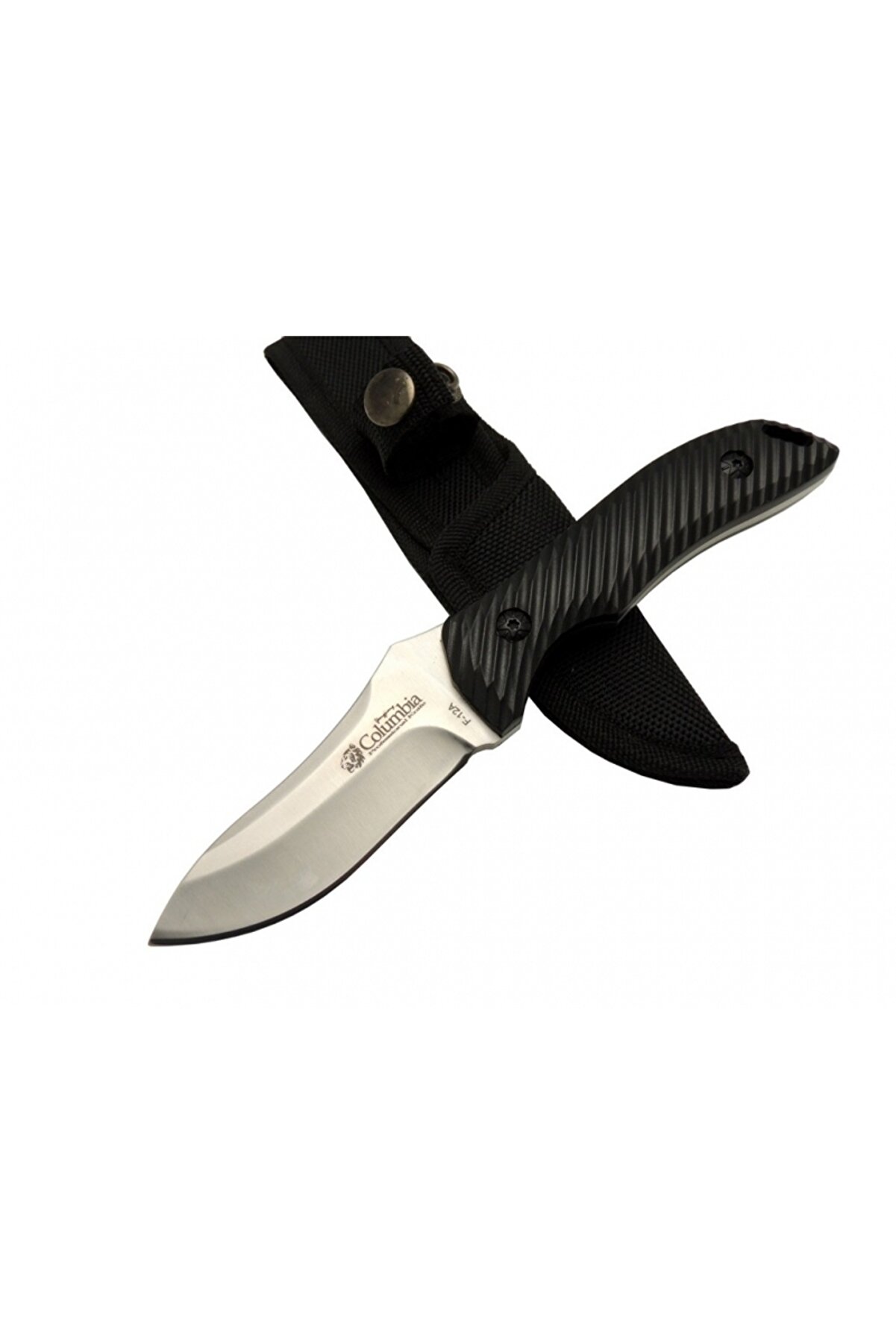 evimdeyokyok Columbia F 12A Siyah Av Bıçağı 20cm - Plastik Sap, Kılıflı TdrTR