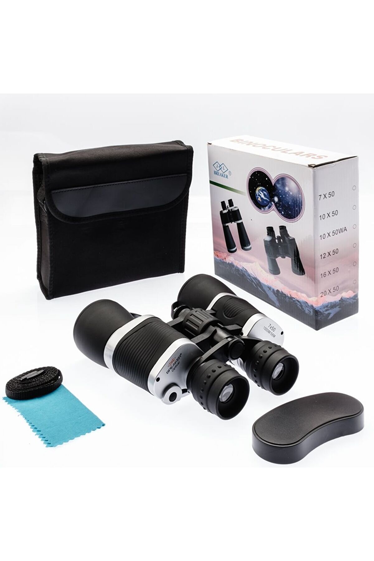 evimdeyokyok Breaker 7x50 Güneş Filtreli Profesyonel El Dürbünü 1000m/56m – Siyah Tdrtr