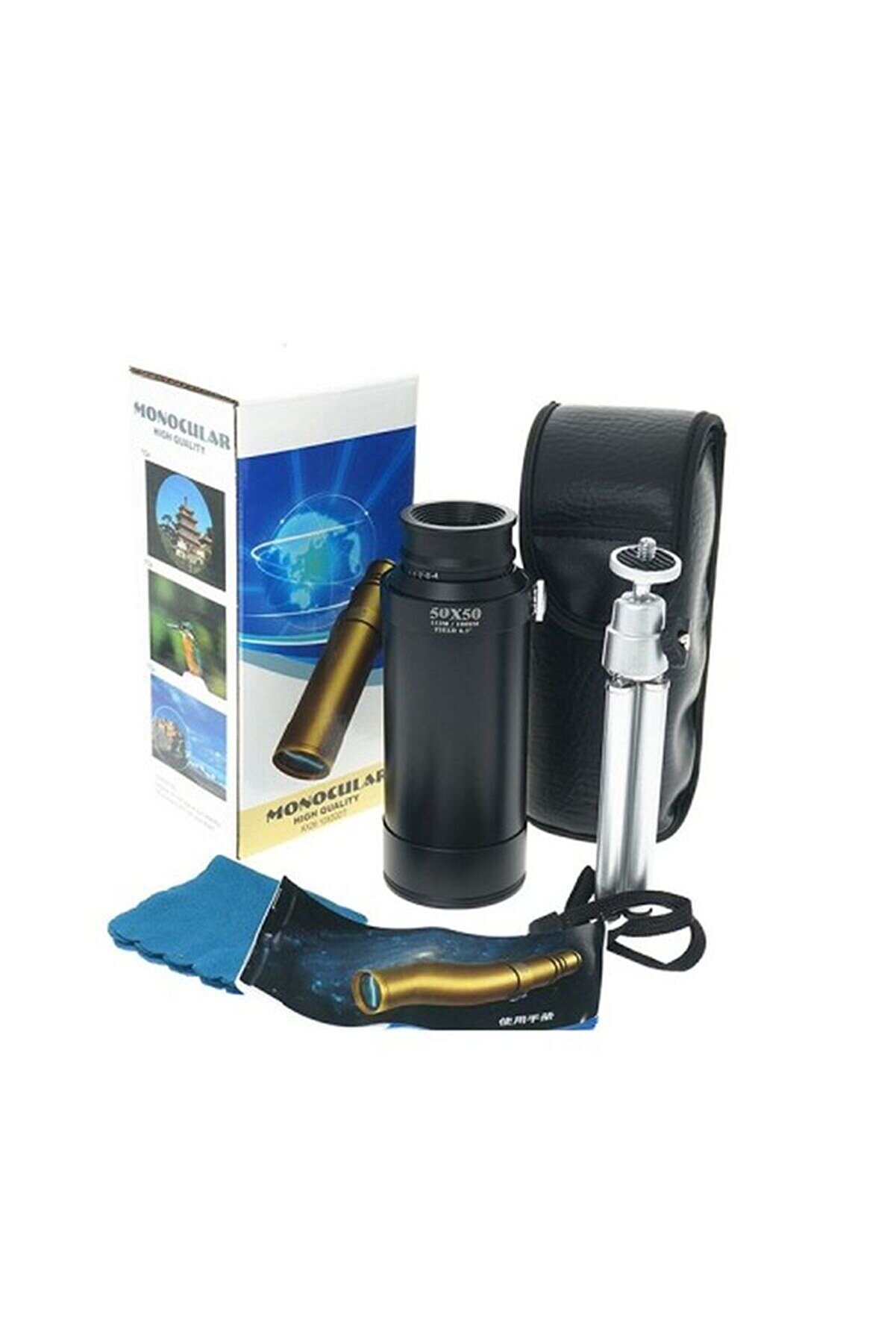 evimdeyokyok 50x50 Panda Metal Gövde Tek Gözle Büyük Mercek Korsan Dürbün Dsyh Tdrtr