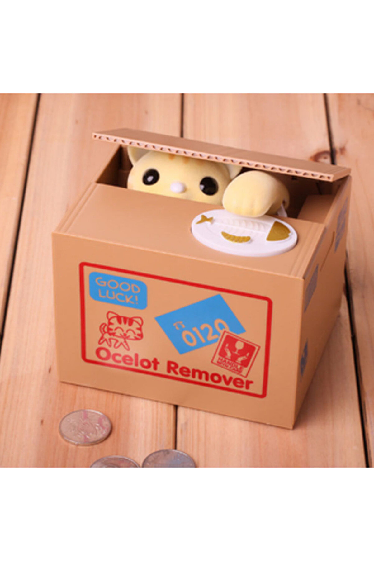 evimdeyokyok Hırsız Para Çalan Kedi Kumbara